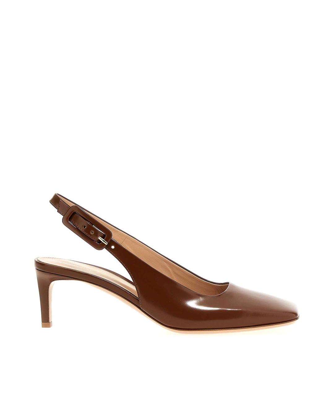 GIANVITO ROSSI Коричневые кожаные туфли, фото 1