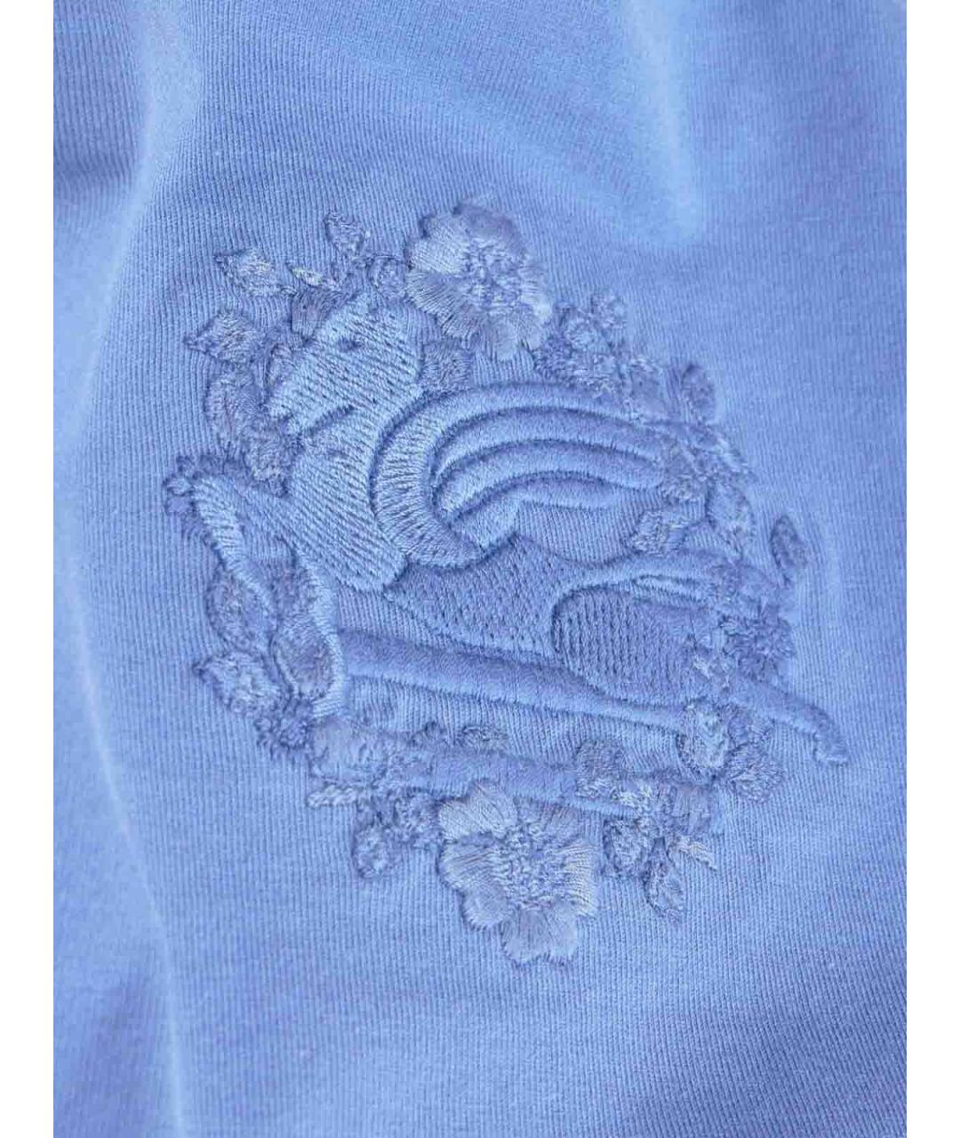 ETRO Синяя хлопковая футболка, фото 3