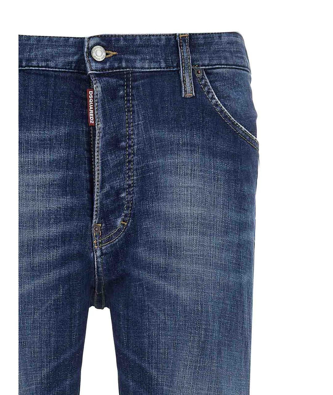 DSQUARED2 Синие хлопковые джинсы, фото 3