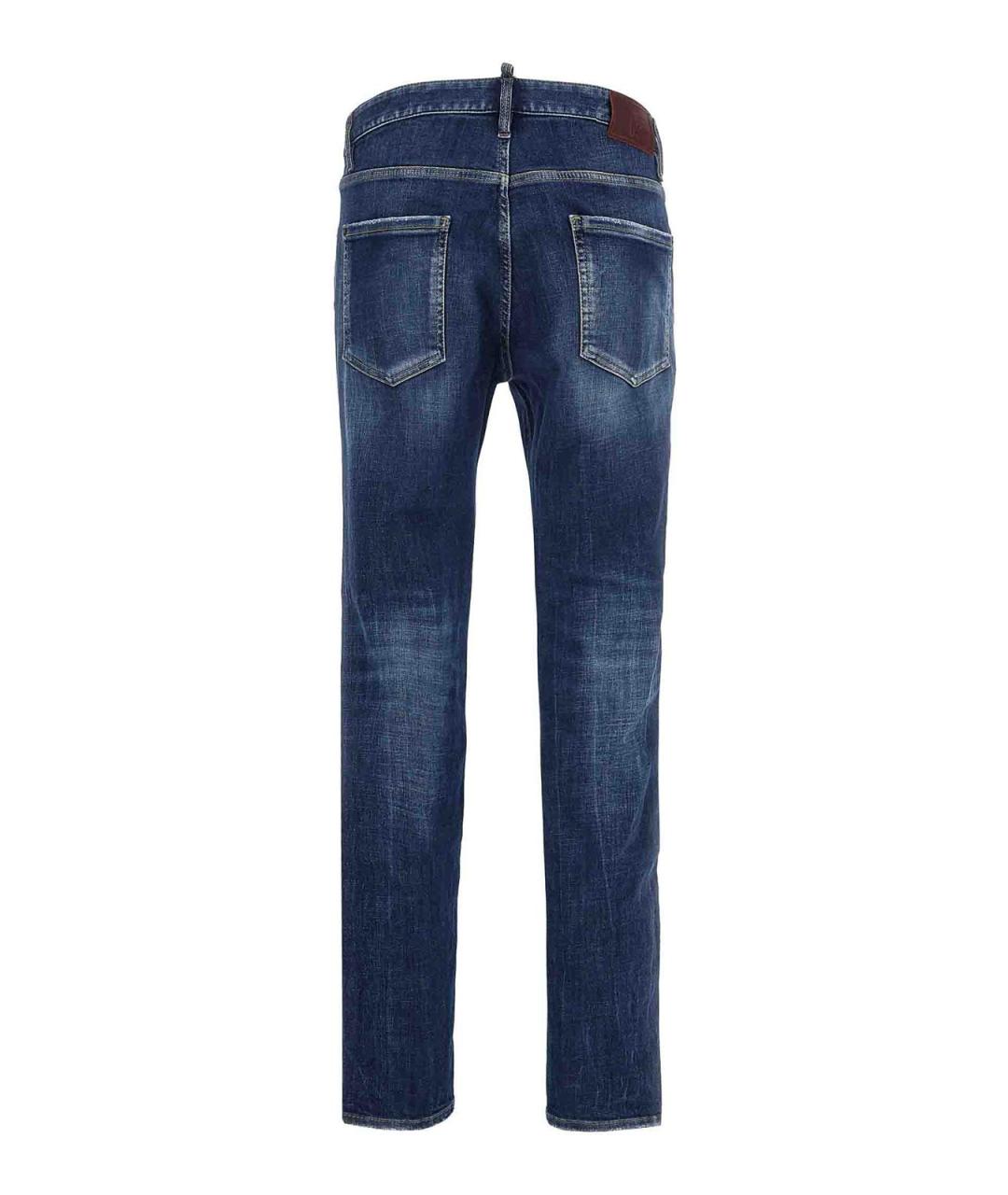 DSQUARED2 Синие хлопковые джинсы, фото 2