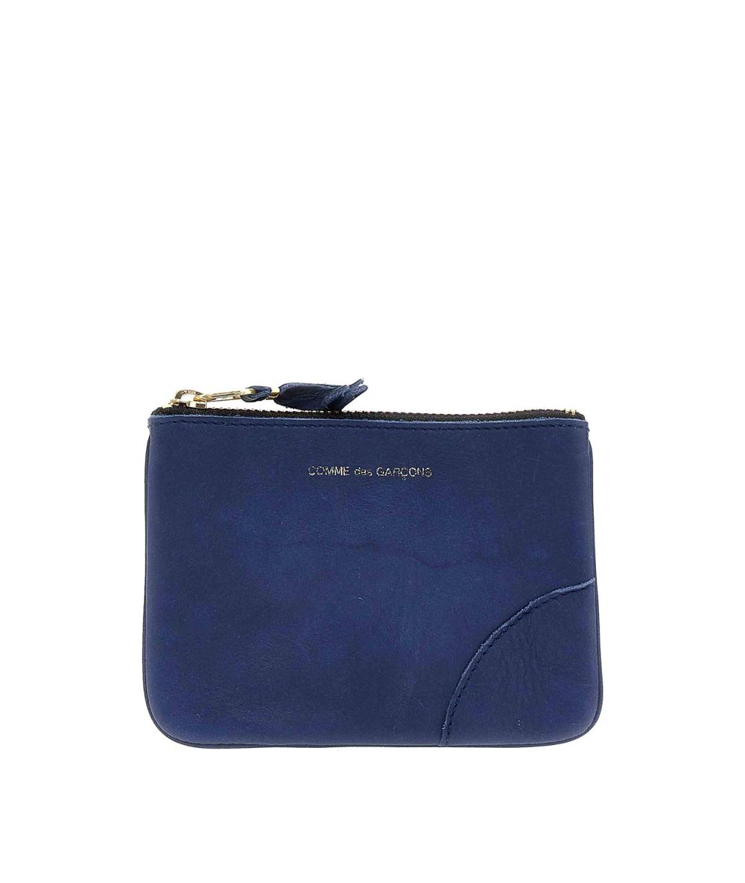 COMME DES GARÇONS WALLET Синий кожаный кошелек, фото 1