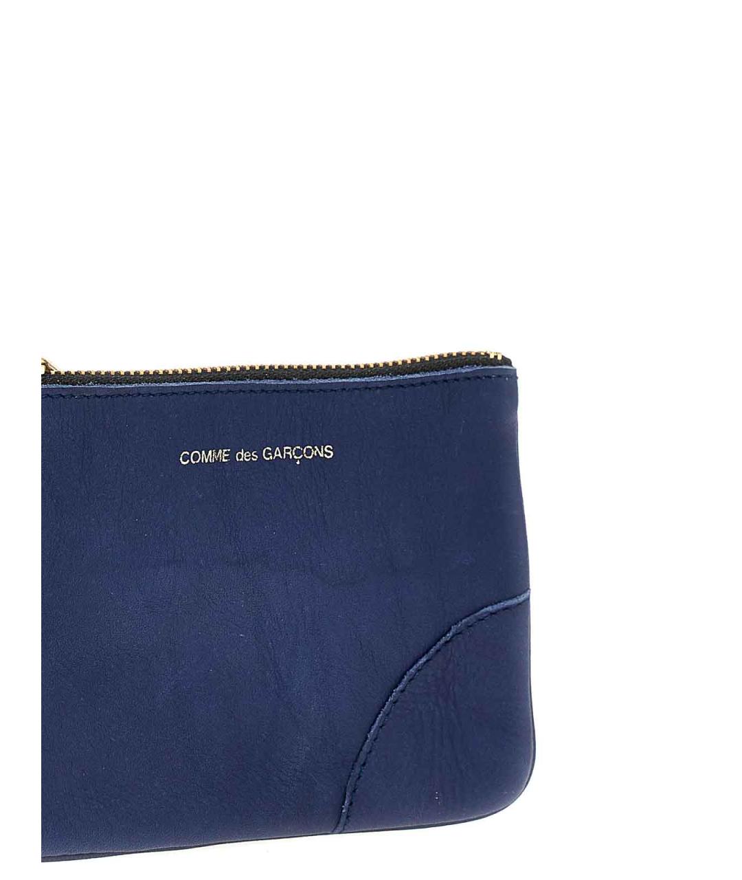 COMME DES GARÇONS WALLET Синий кожаный кошелек, фото 3