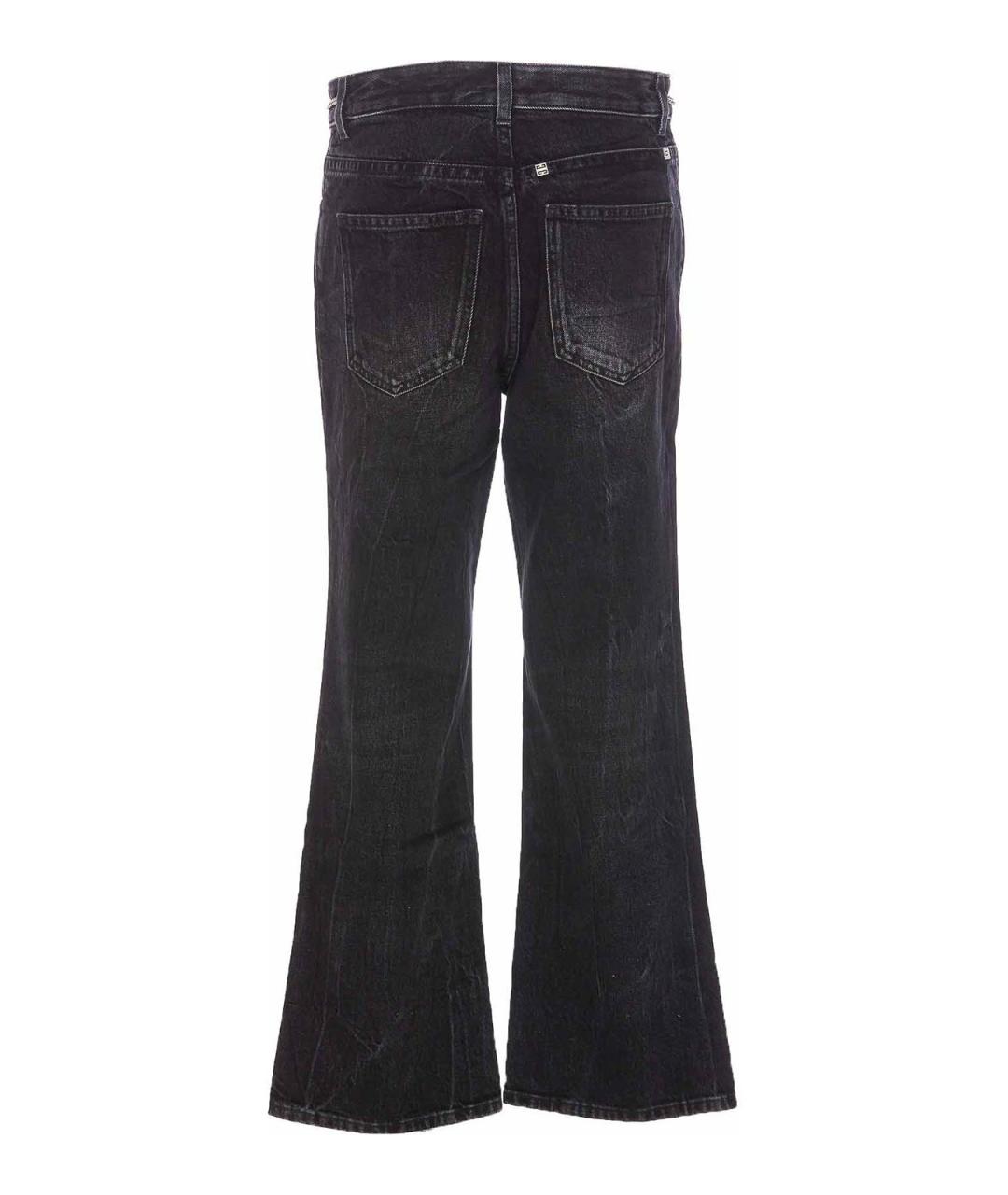 GIVENCHY Черные хлопковые прямые джинсы, фото 2