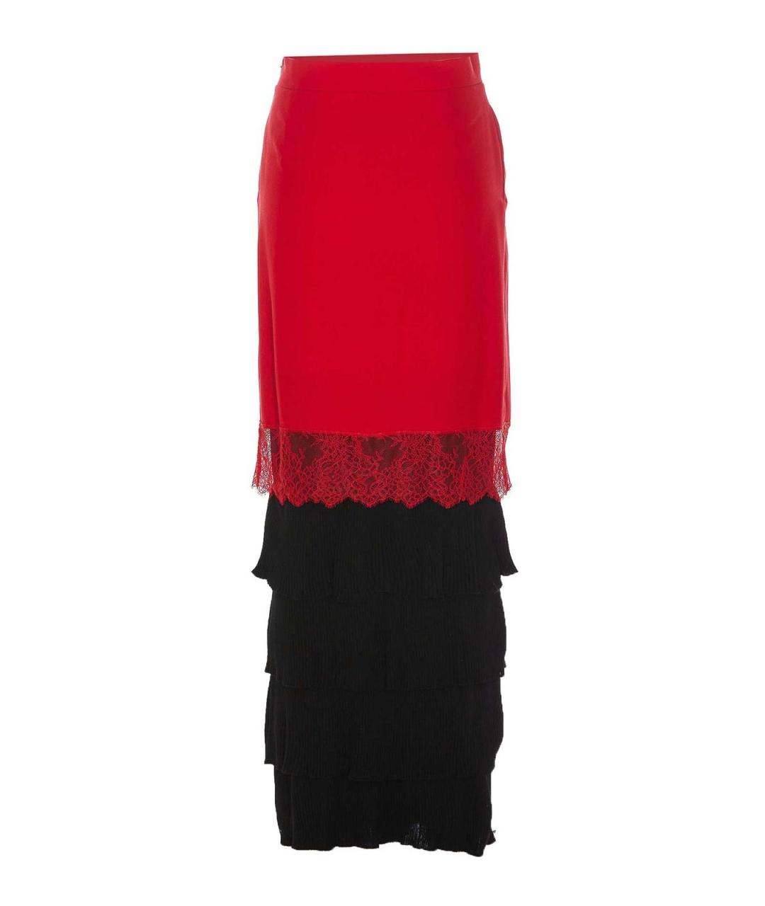 MOSCHINO Красная шерстяная юбка макси, фото 2