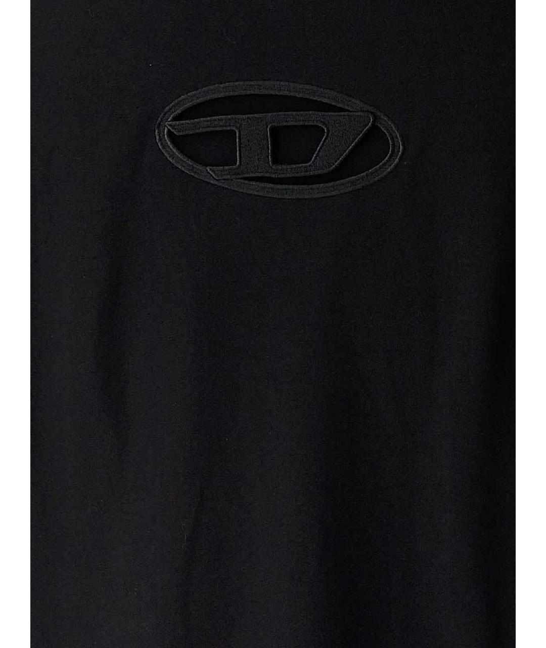 DIESEL Черное хлопковое повседневное платье, фото 4