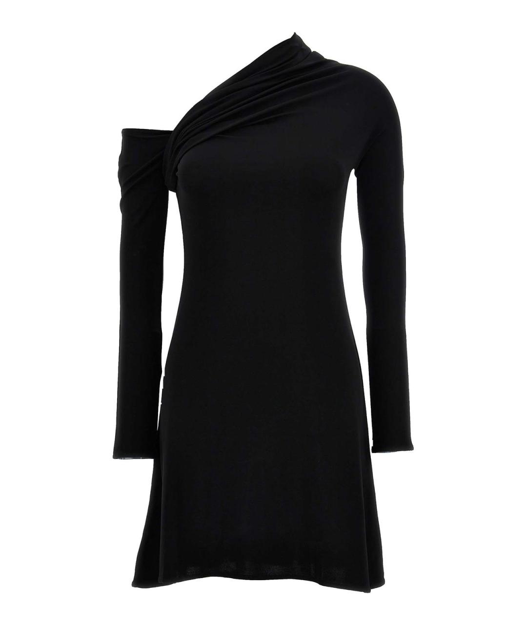 COURREGES Черное вискозное повседневное платье, фото 1