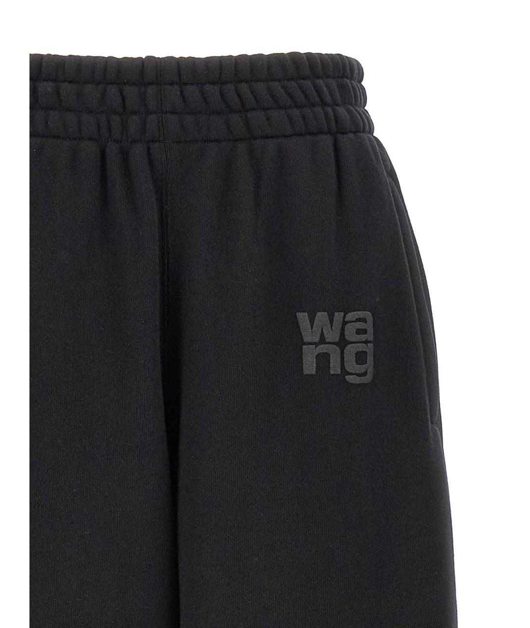 ALEXANDER WANG Черные хлопковые спортивные брюки и шорты, фото 3