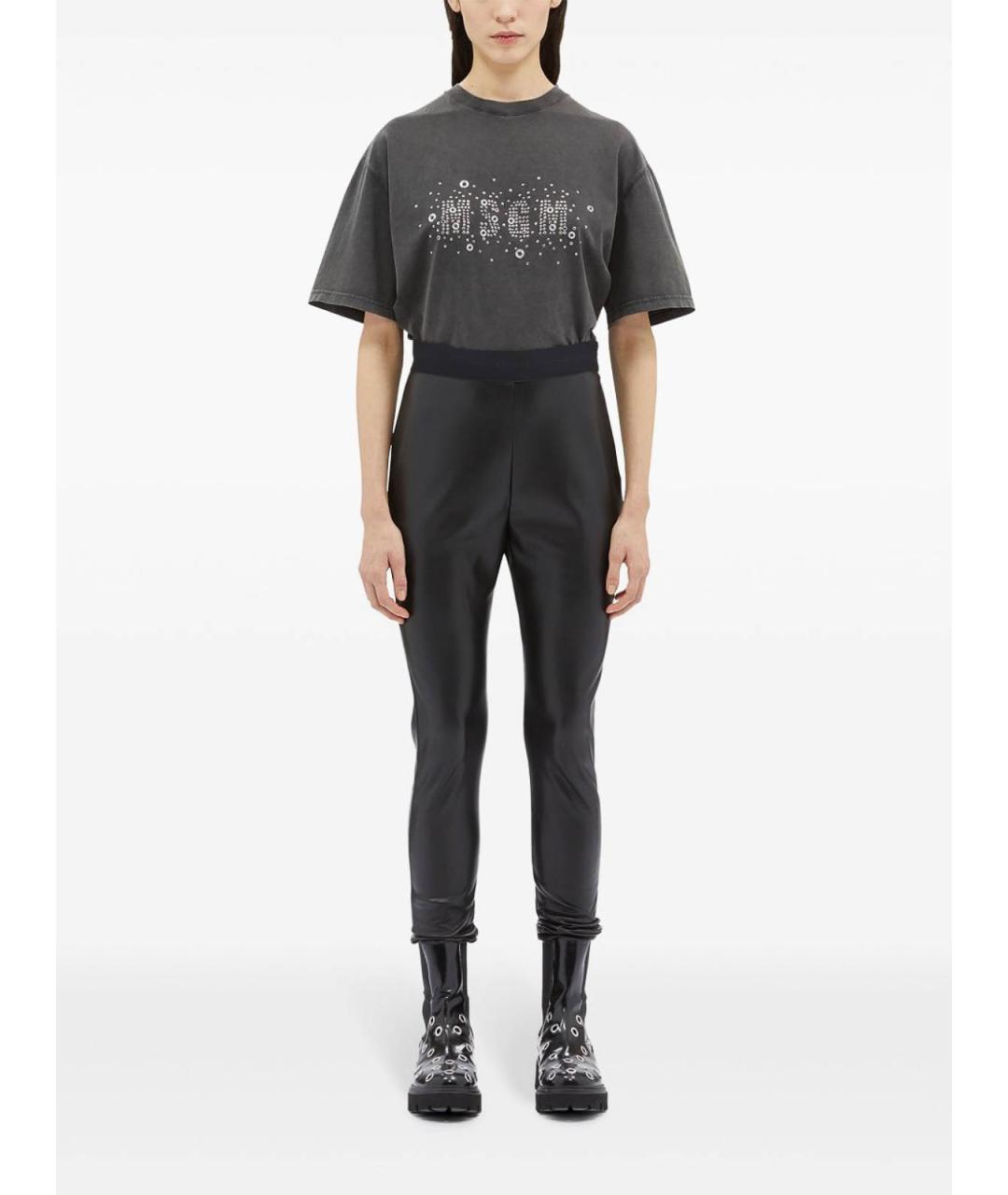 MSGM Черные джинсы слим, фото 3