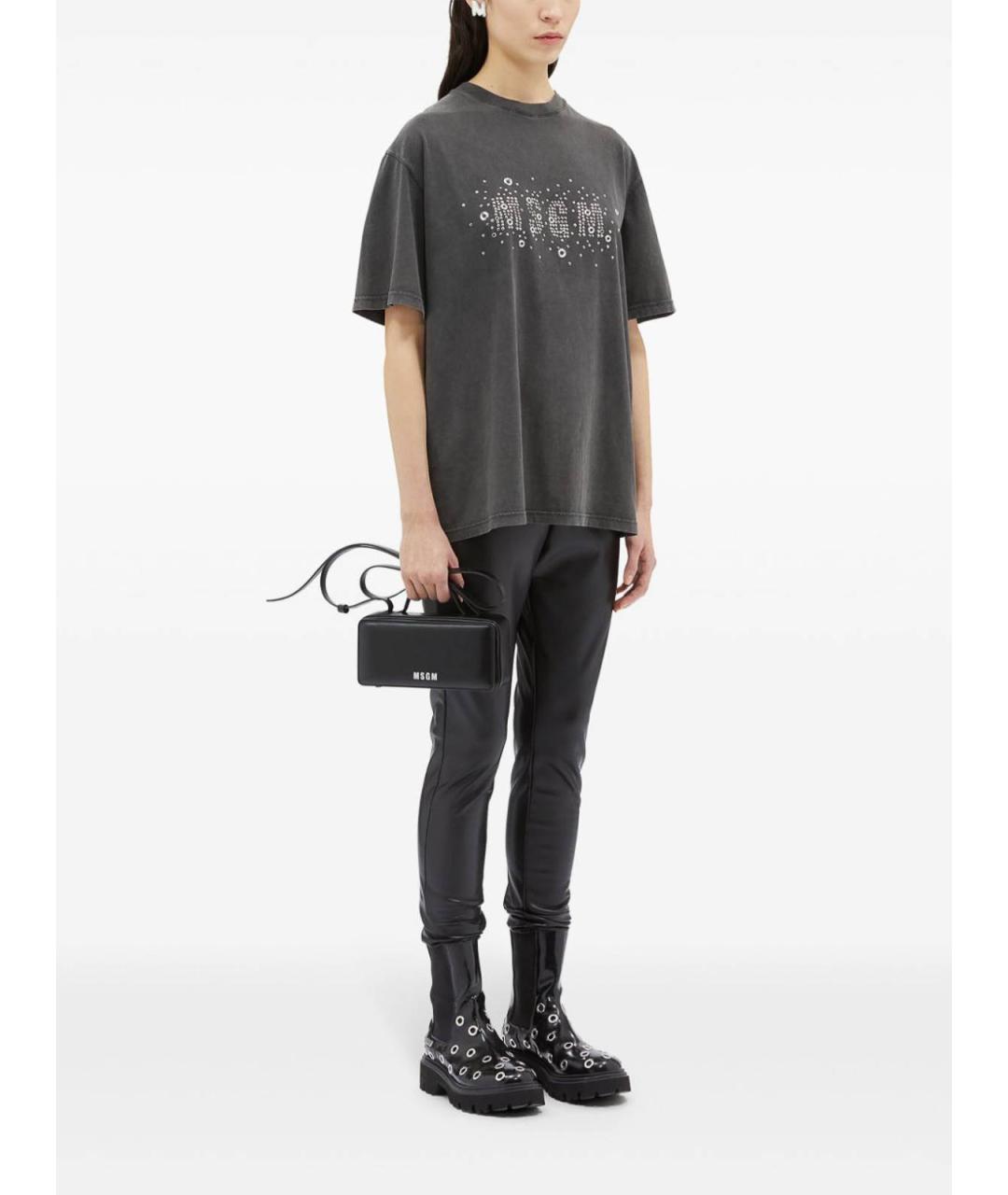 MSGM Черные джинсы слим, фото 5