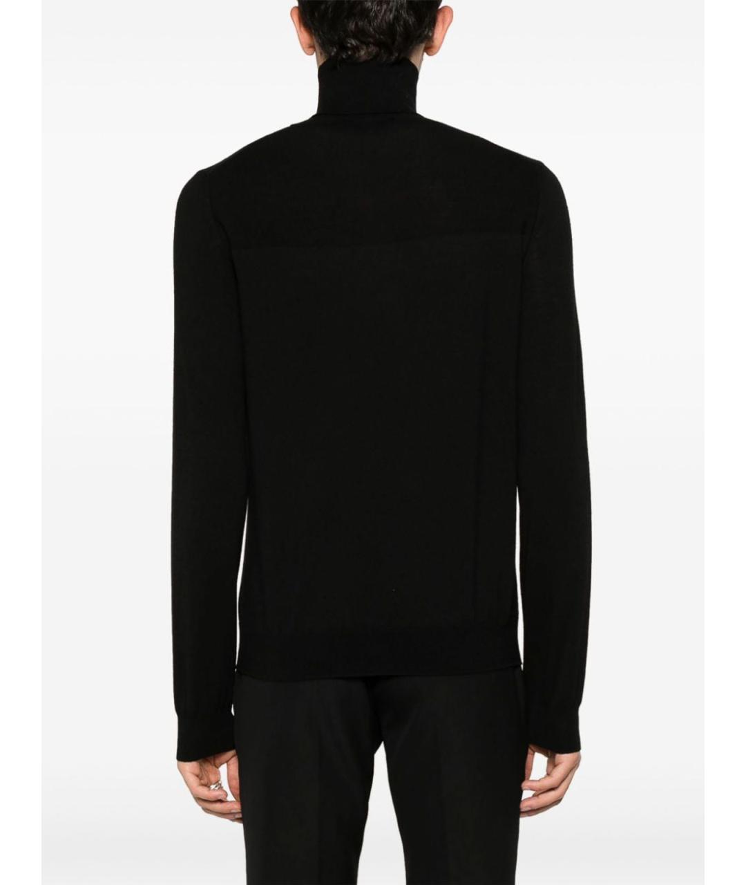JIL SANDER Черный шерстяной джемпер / свитер, фото 5