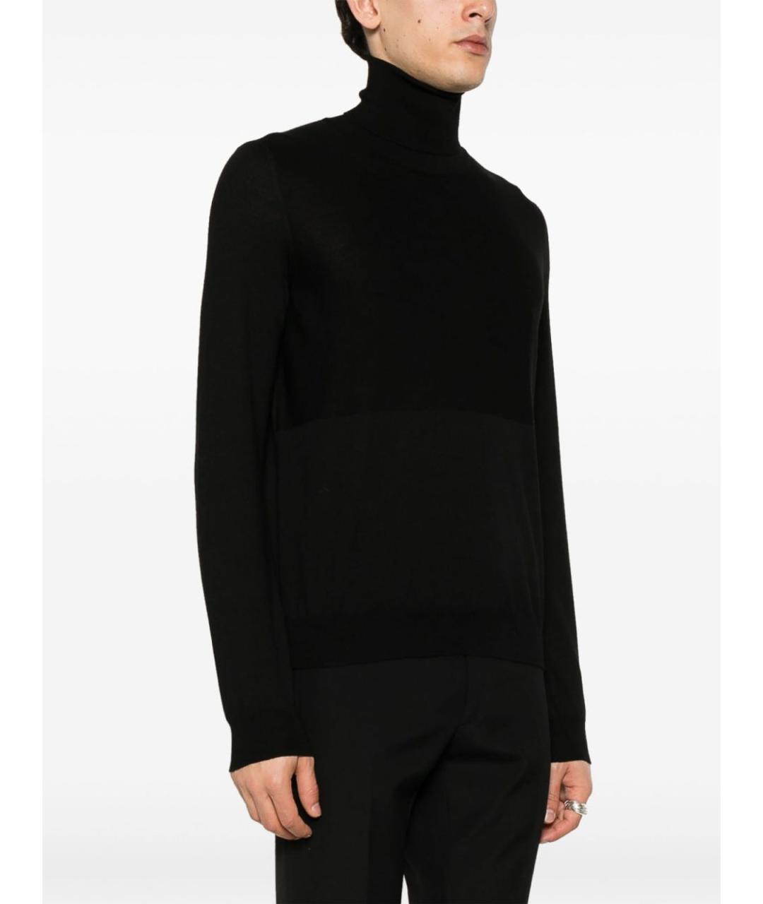 JIL SANDER Черный шерстяной джемпер / свитер, фото 3