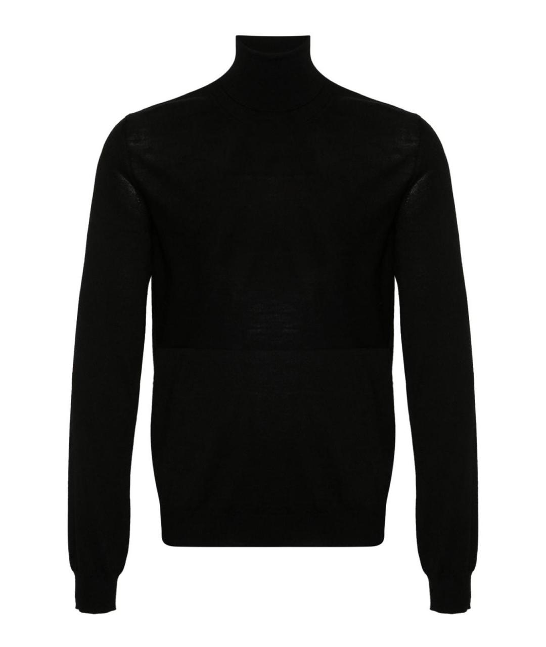 JIL SANDER Черный шерстяной джемпер / свитер, фото 1