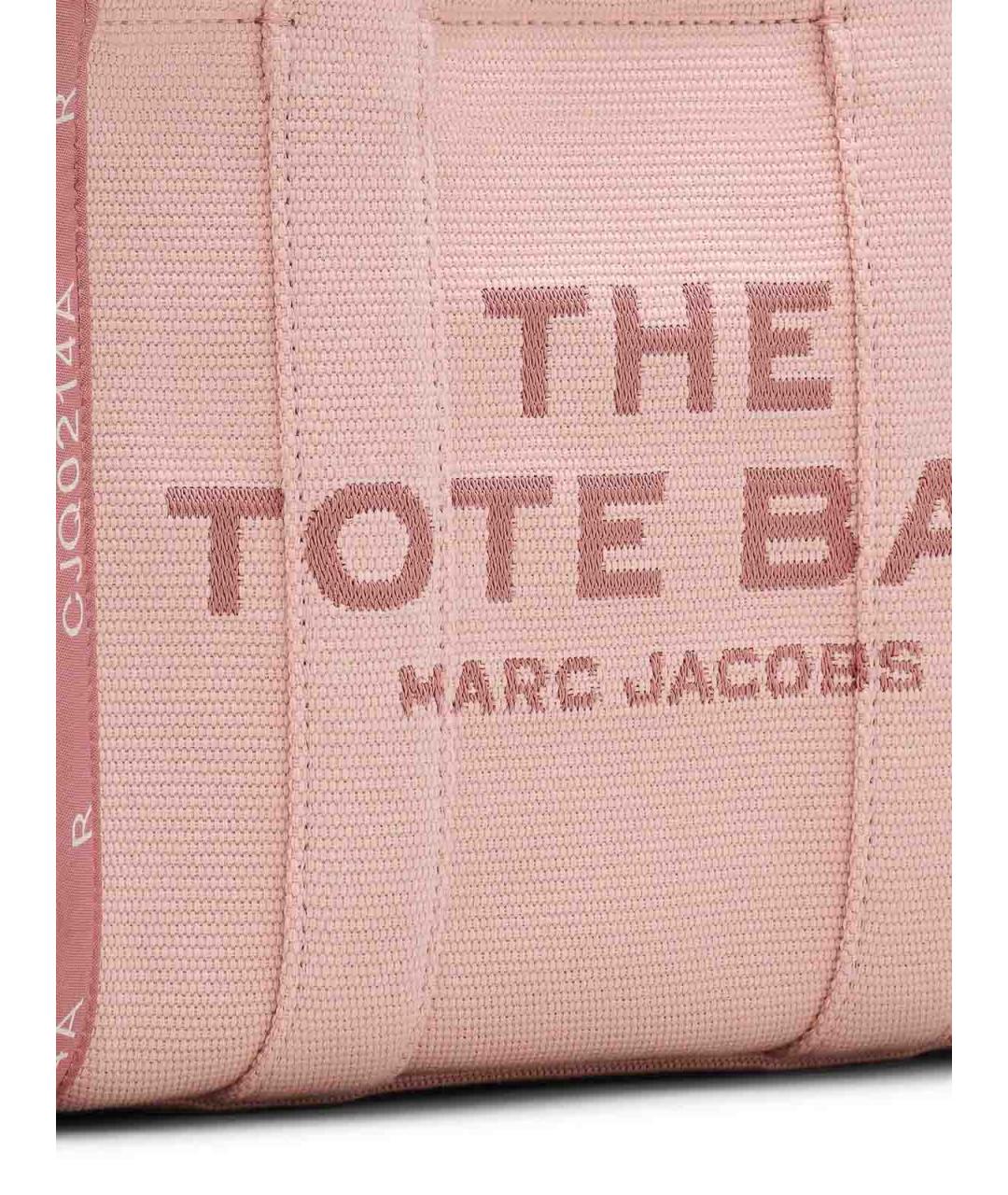 MARC JACOBS Розовая хлопковая сумка тоут, фото 4