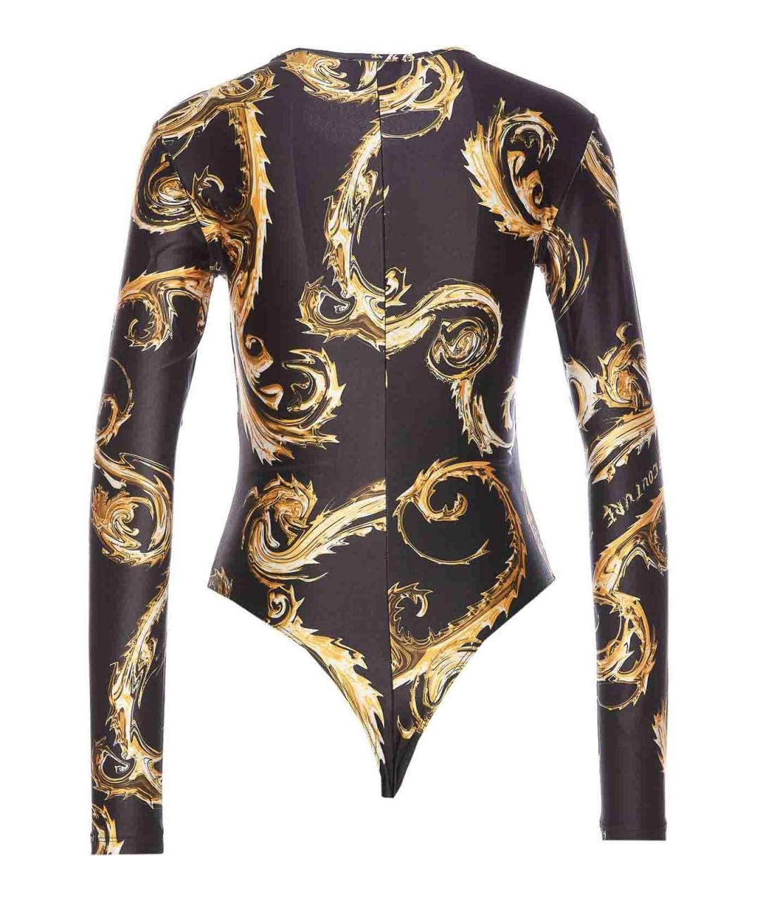 VERSACE JEANS COUTURE Черная хлопковая майка, фото 2