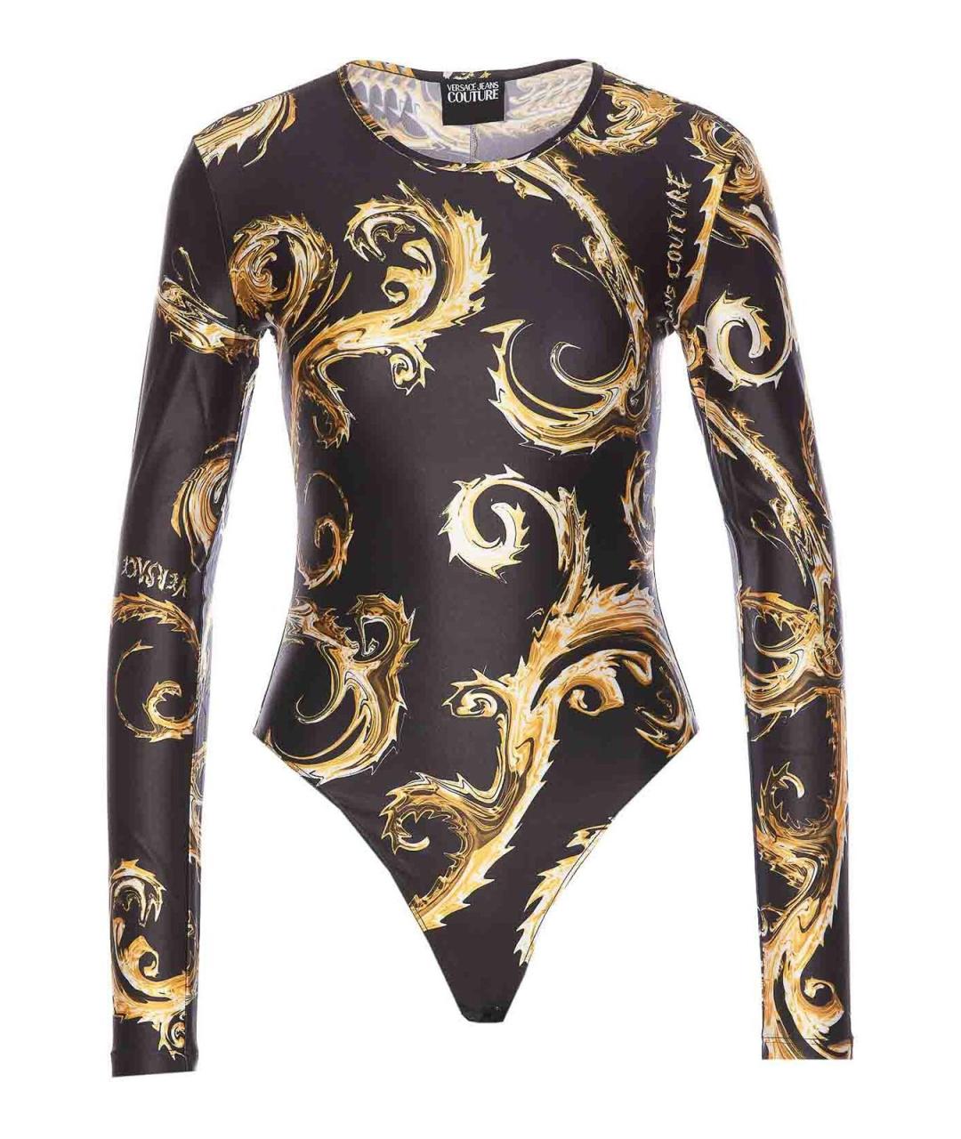 VERSACE JEANS COUTURE Черная хлопковая майка, фото 1