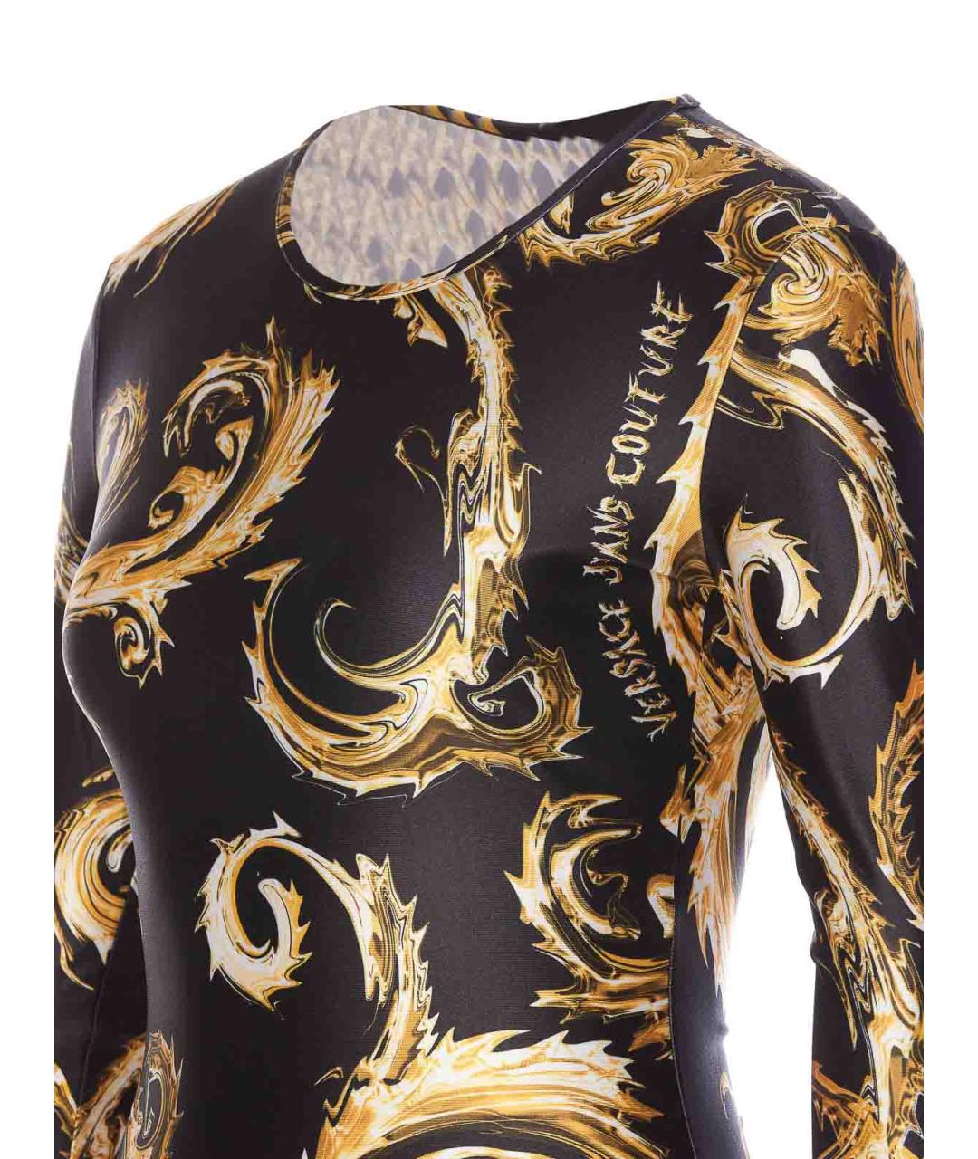 VERSACE JEANS COUTURE Черная хлопковая майка, фото 3