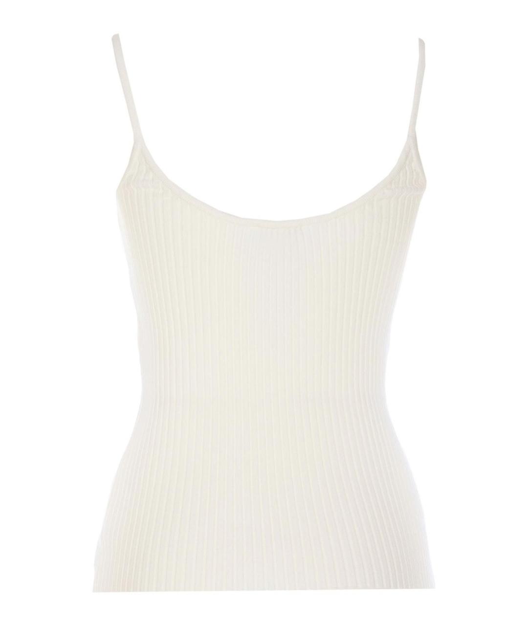 COURREGES Белая вискозная майка, фото 2