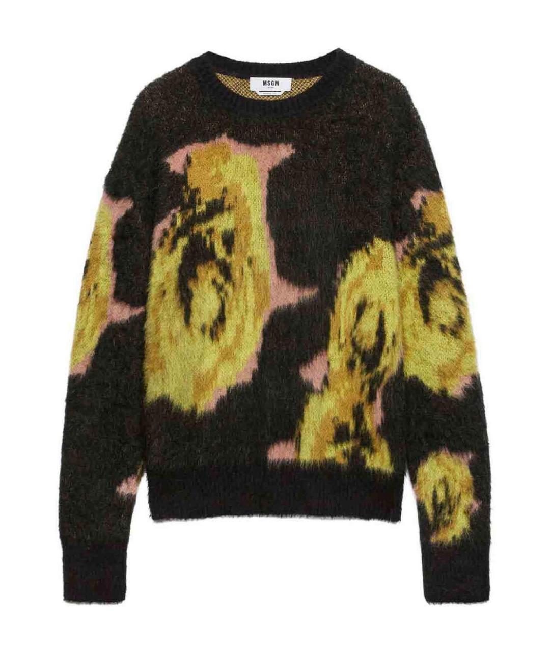 MSGM Черный хлопковый джемпер / свитер, фото 1