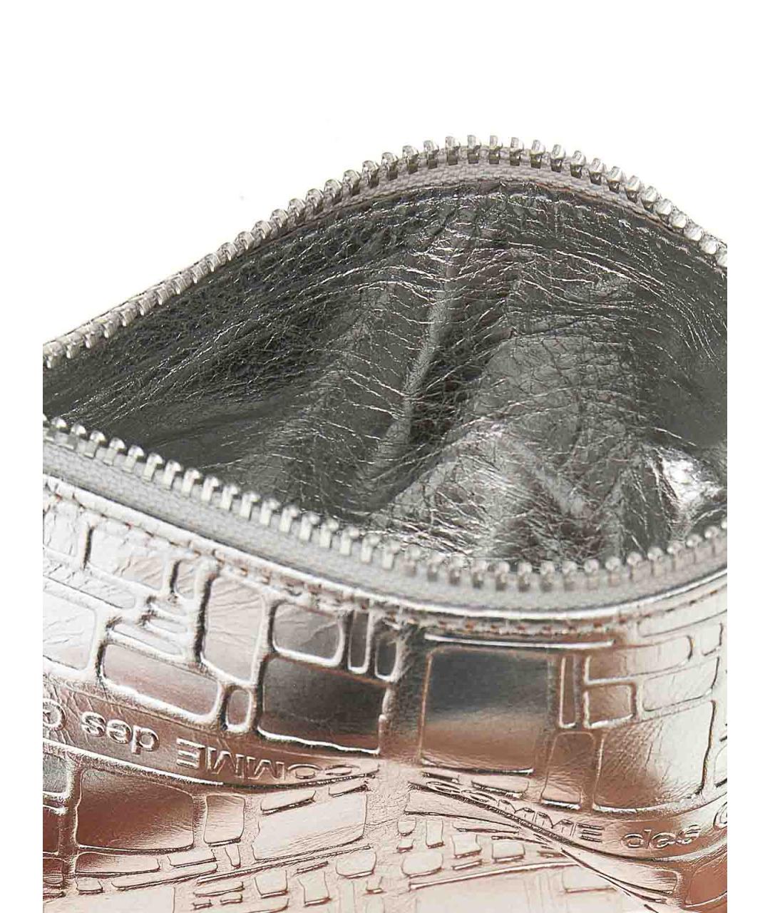 COMME DES GARÇONS WALLET Серебряный кожаный кошелек, фото 3