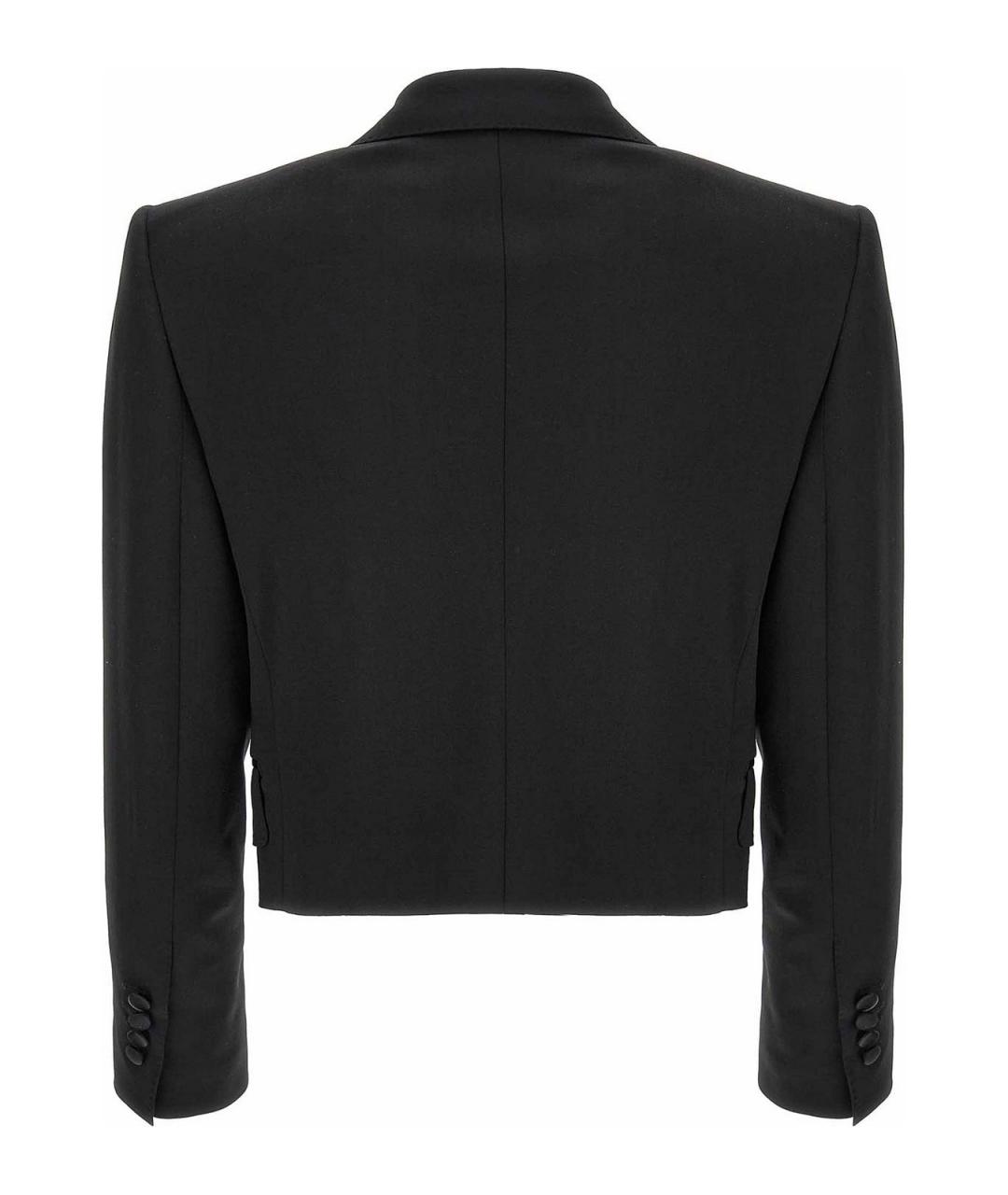 DOLCE&GABBANA Черный шерстяной жакет/пиджак, фото 2
