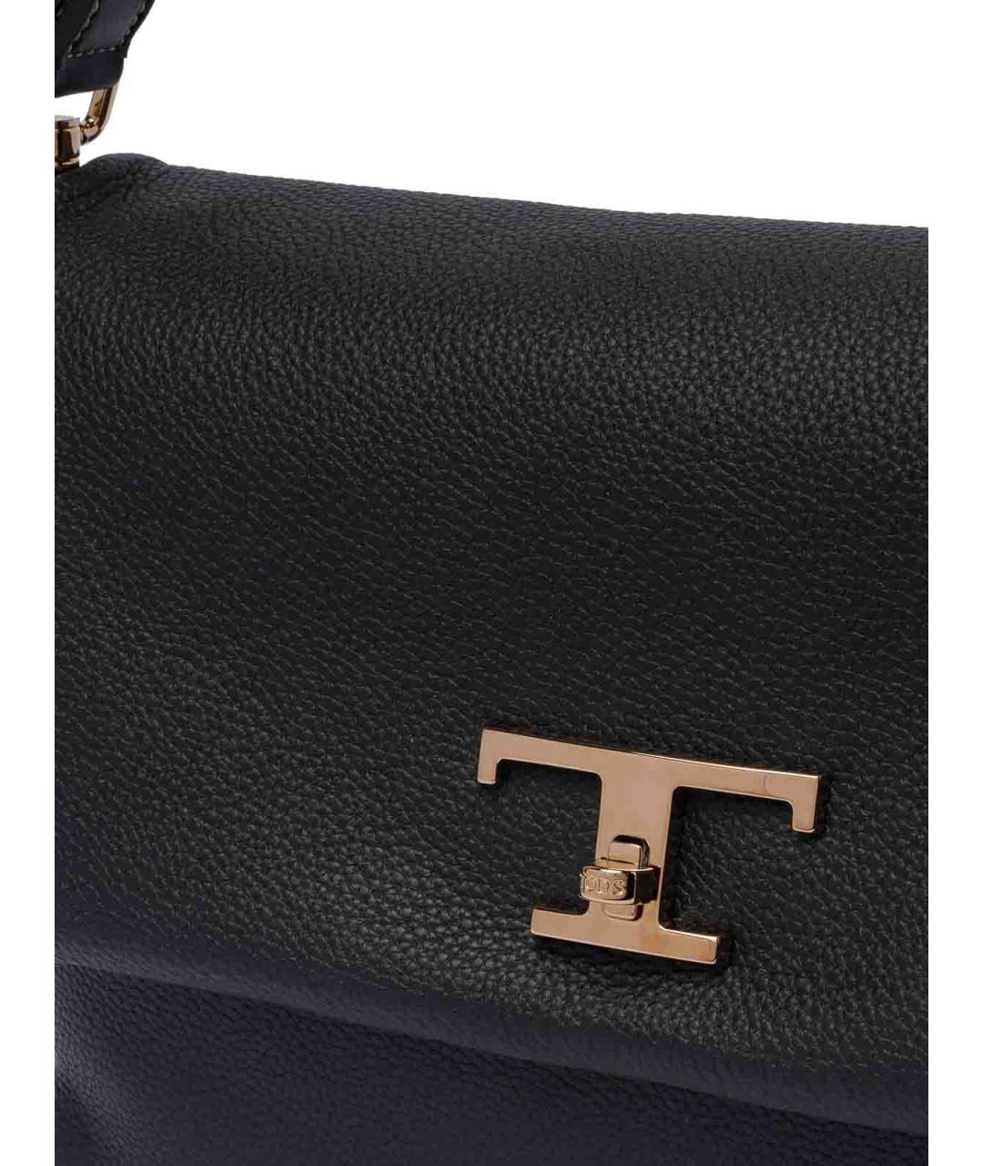 TOD'S Черная кожаная сумка через плечо, фото 4