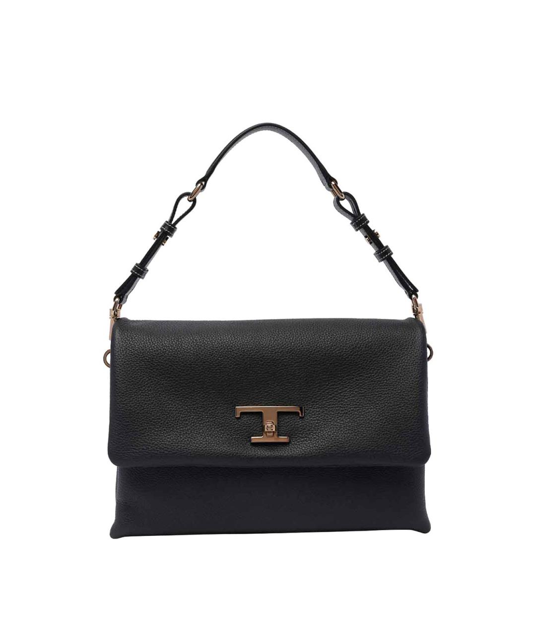 TOD'S Черная кожаная сумка через плечо, фото 1
