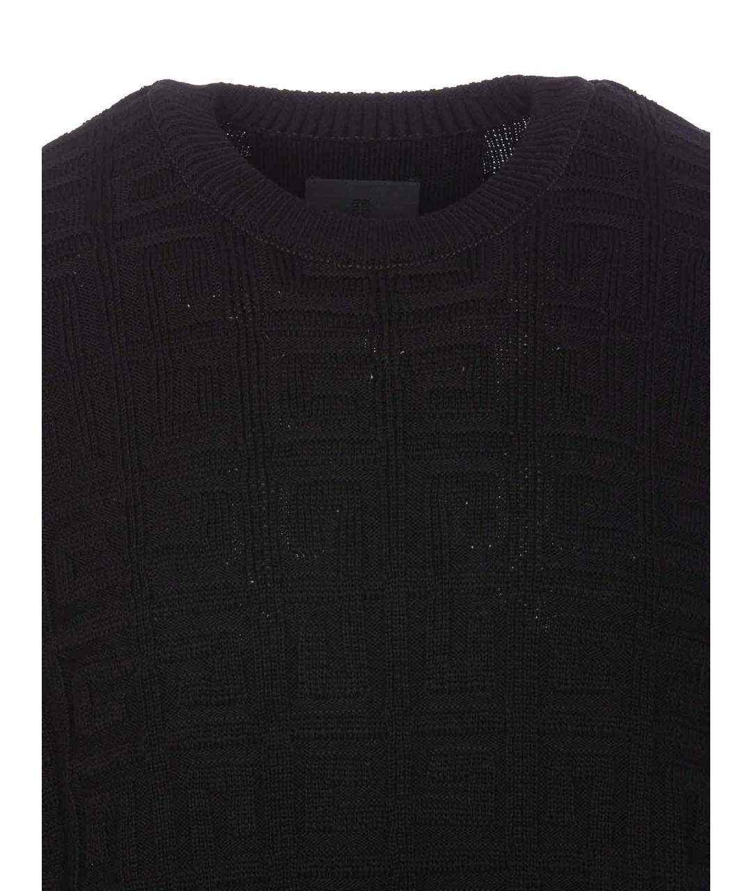 GIVENCHY Черный хлопковый джемпер / свитер, фото 4