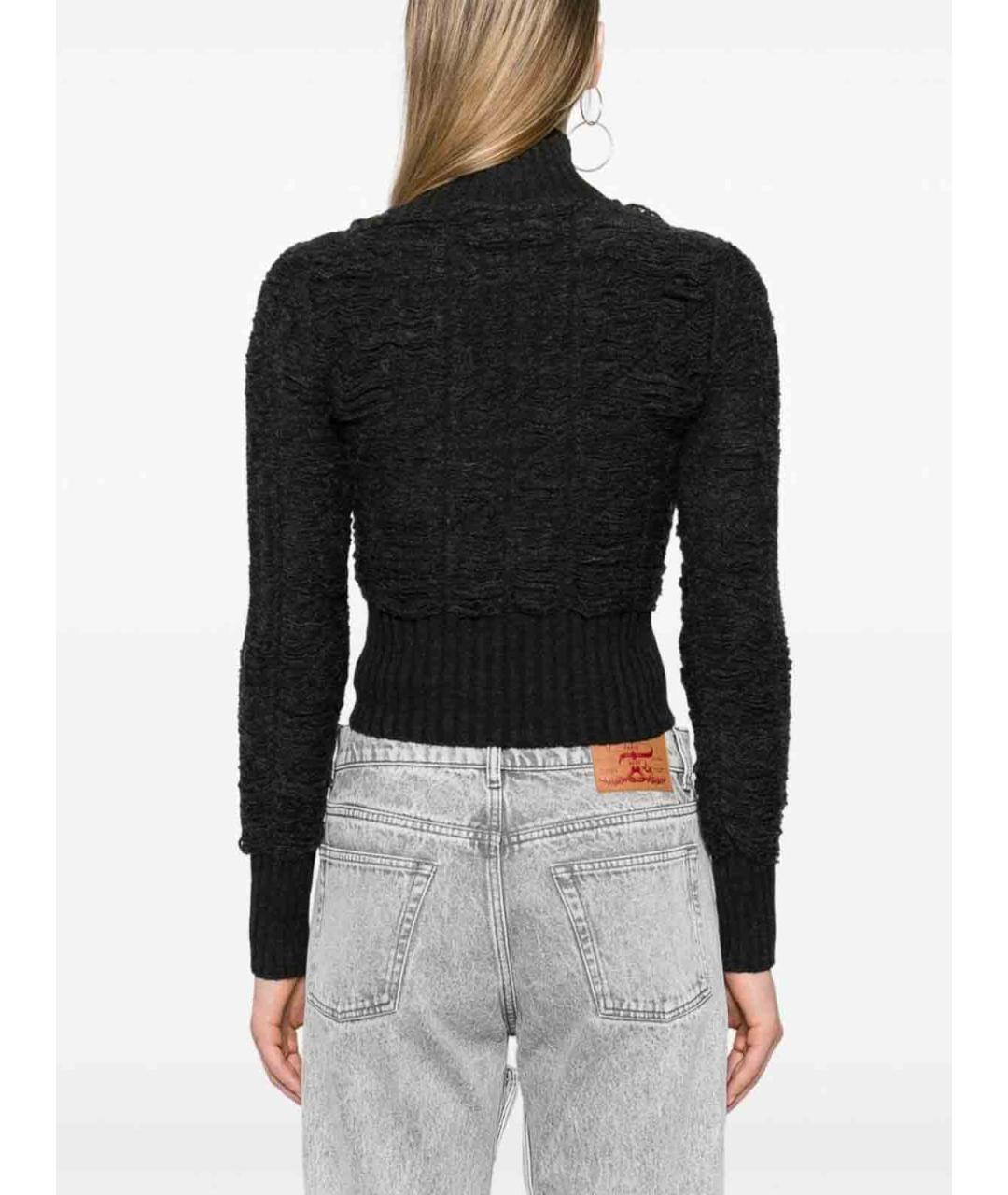 MM6 MAISON MARGIELA Черная шерстяная водолазка, фото 4