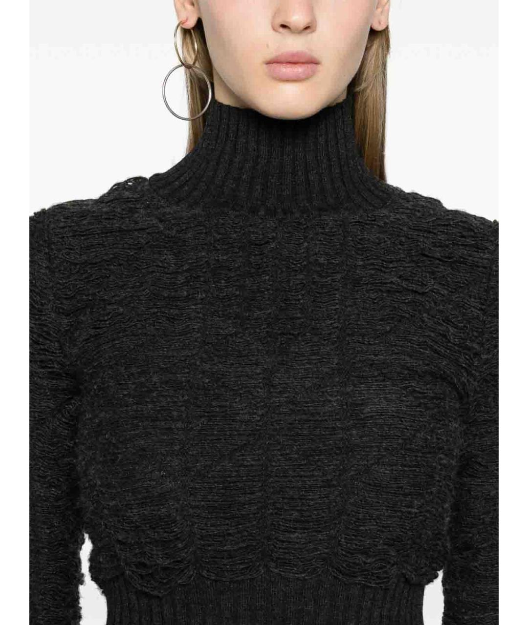 MM6 MAISON MARGIELA Черная шерстяная водолазка, фото 2