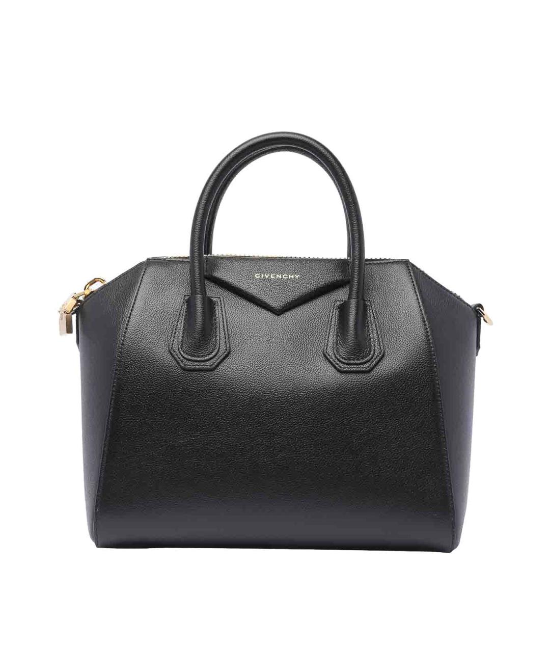 GIVENCHY Черная кожаная сумка тоут, фото 1