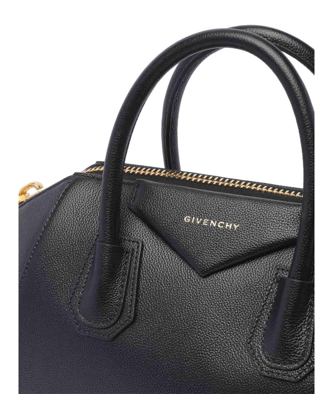 GIVENCHY Черная кожаная сумка тоут, фото 4