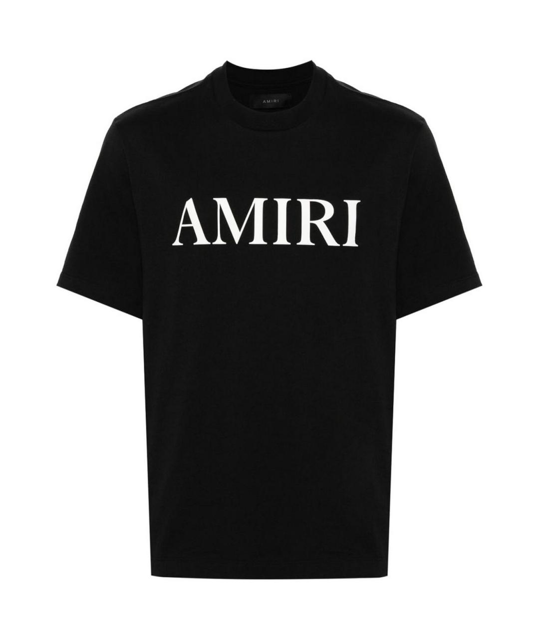 AMIRI Черная хлопковая футболка, фото 1