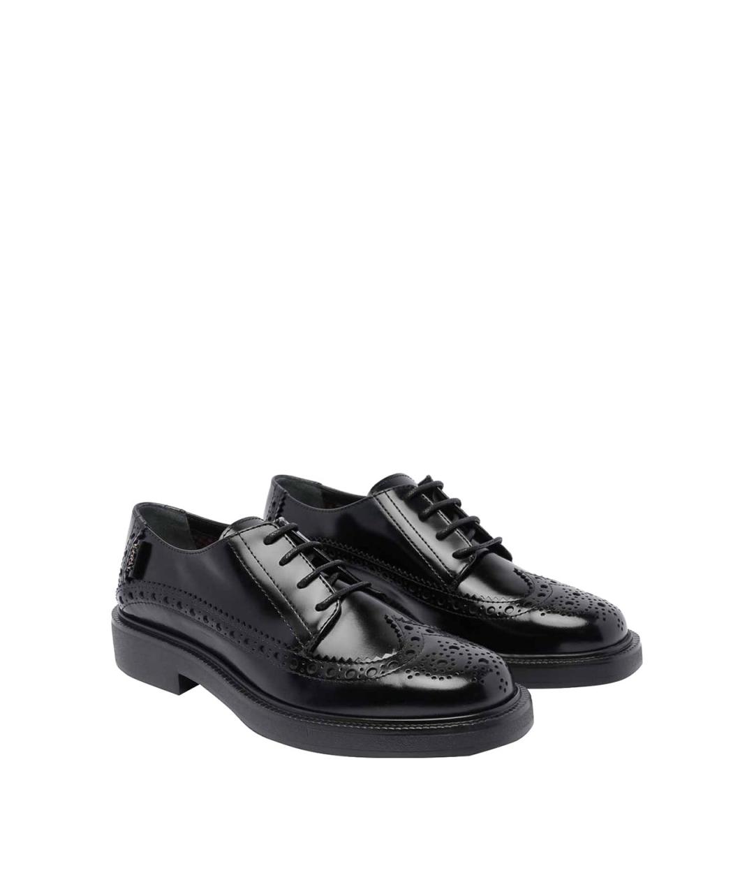TOD'S Черные кожаные брогги и оксфорды, фото 2