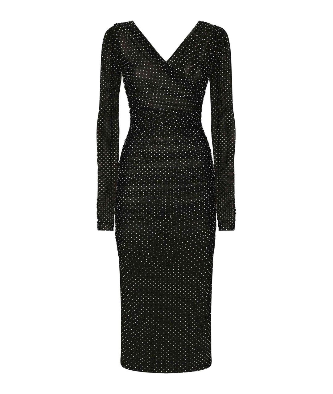 DOLCE&GABBANA Черное полиамидовое повседневное платье, фото 1