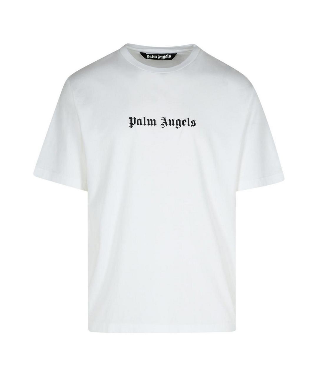PALM ANGELS Белая хлопковая футболка, фото 1
