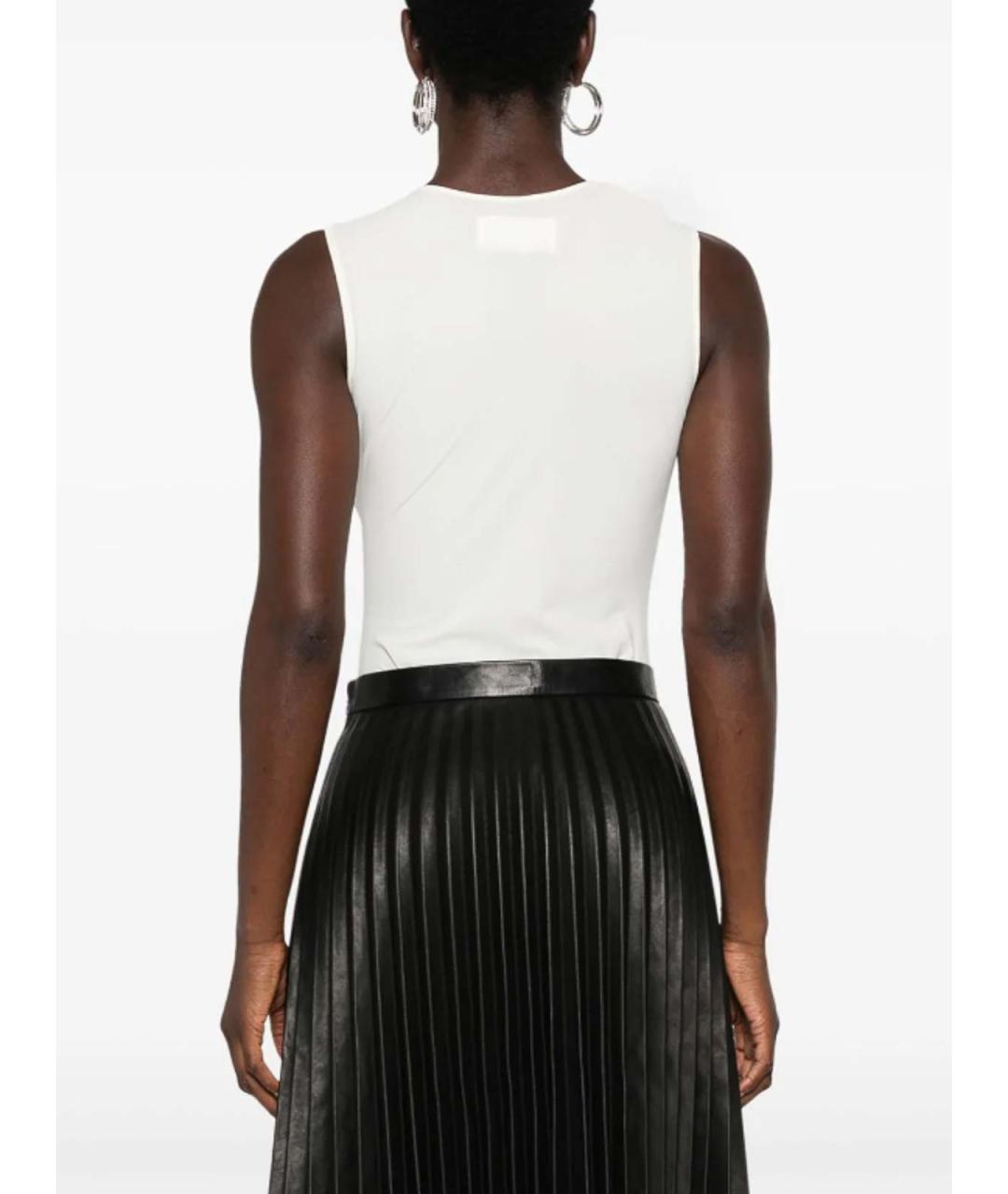 MAISON MARGIELA Белое хлопковое боди, фото 4