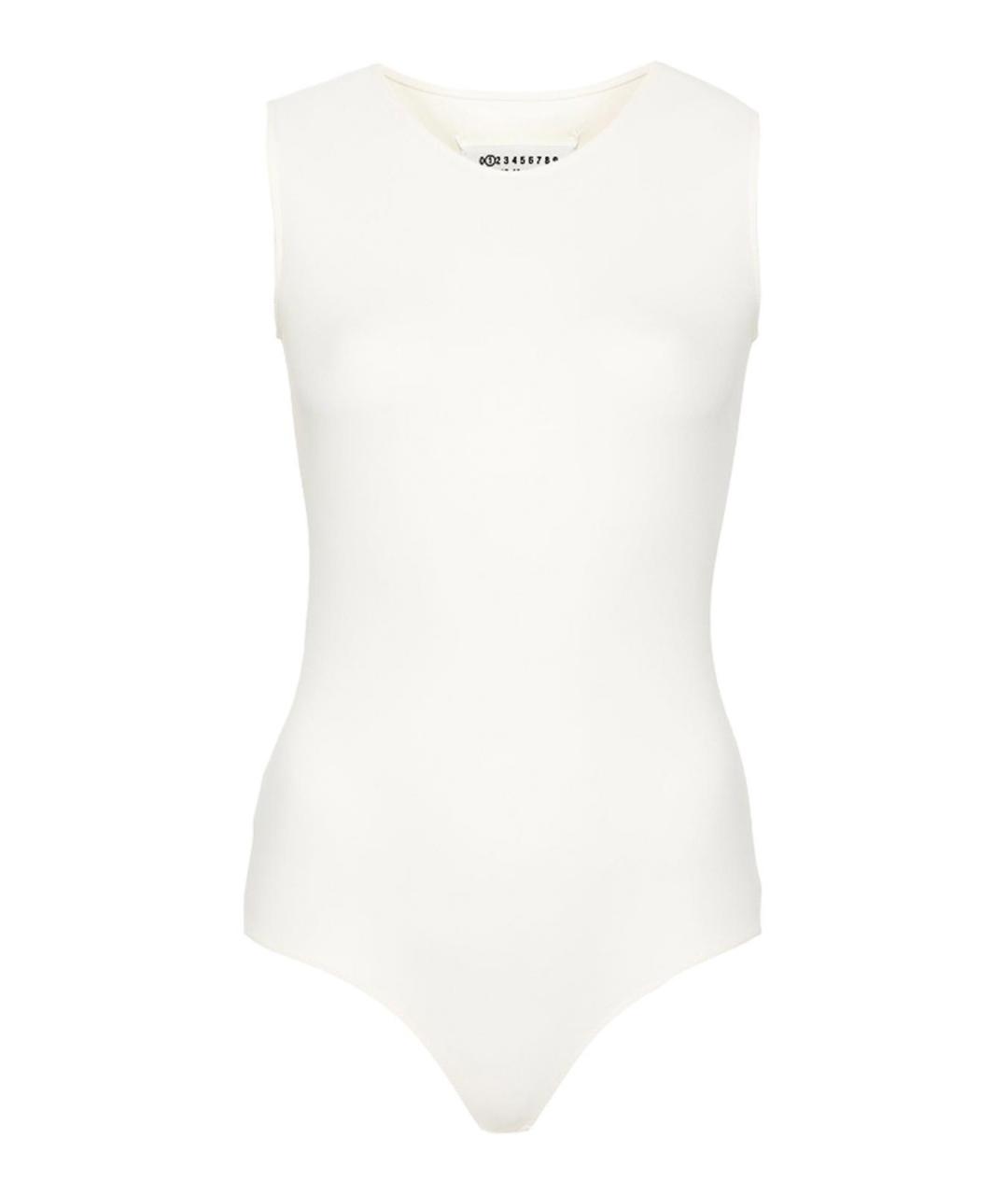 MAISON MARGIELA Белое хлопковое боди, фото 1