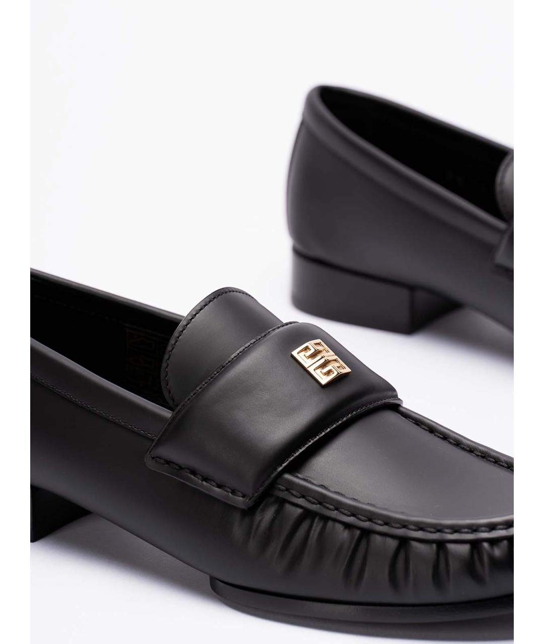 GIVENCHY Черные кожаные лоферы, фото 5