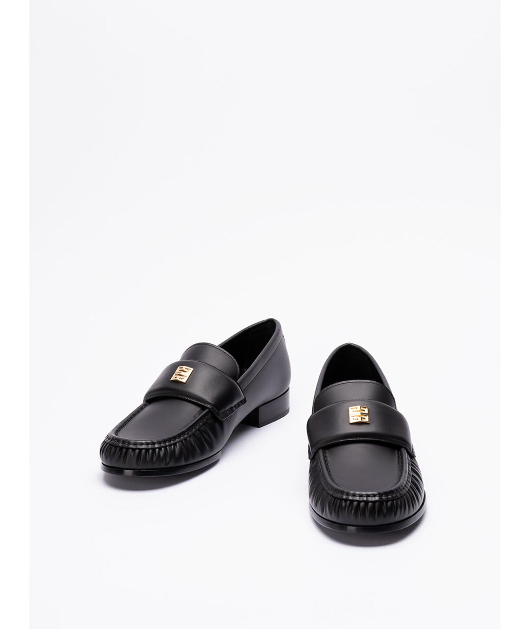 GIVENCHY Черные кожаные лоферы, фото 2