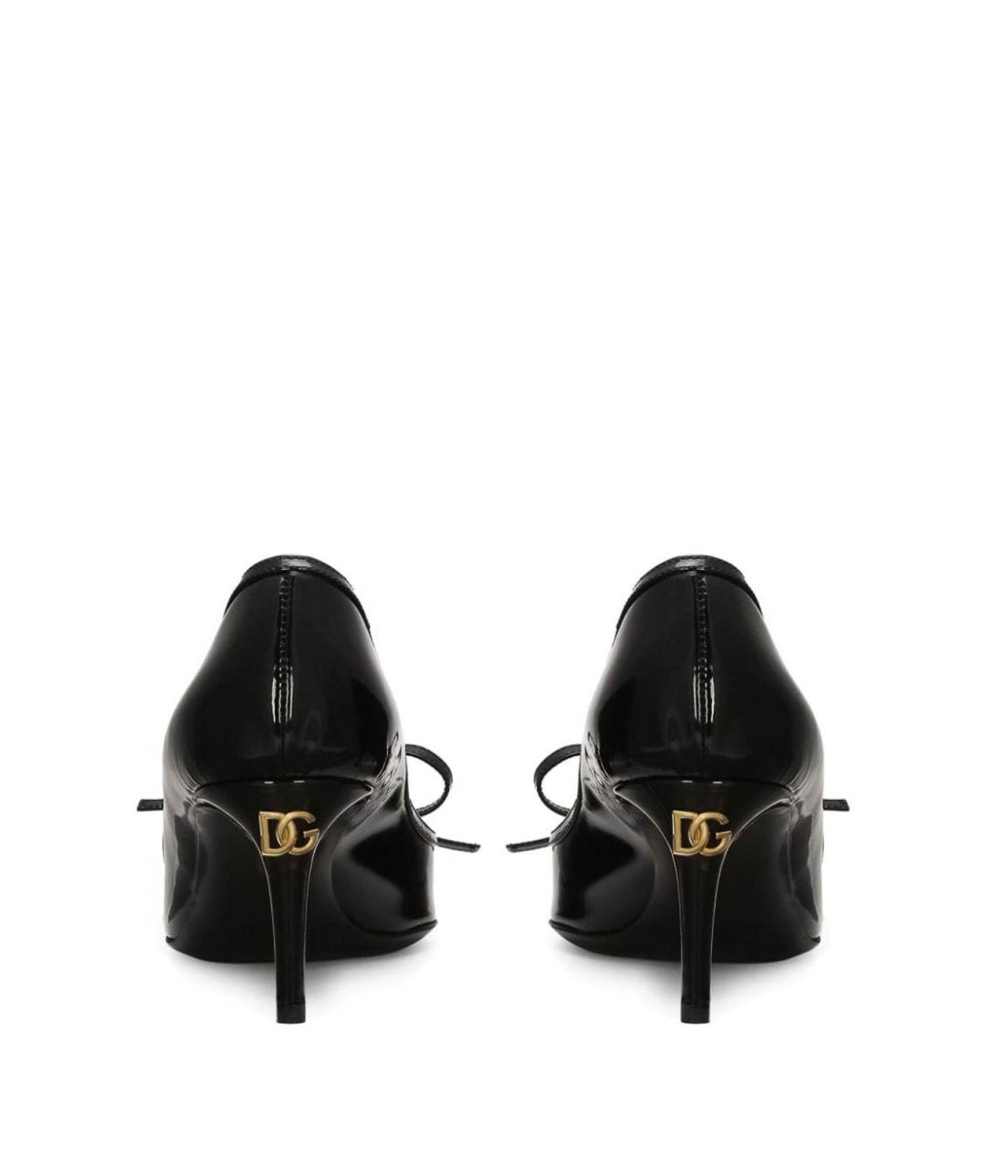 DOLCE&GABBANA Черные туфли из лакированной кожи, фото 3
