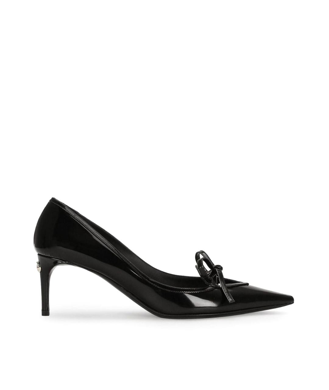DOLCE&GABBANA Черные туфли из лакированной кожи, фото 1