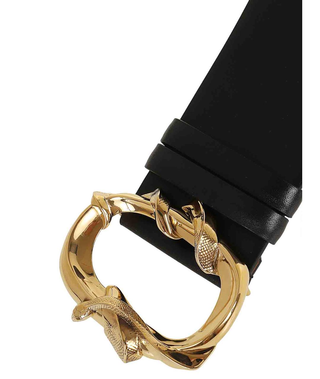 ALEXANDER MCQUEEN Черный кожаный ремень, фото 2