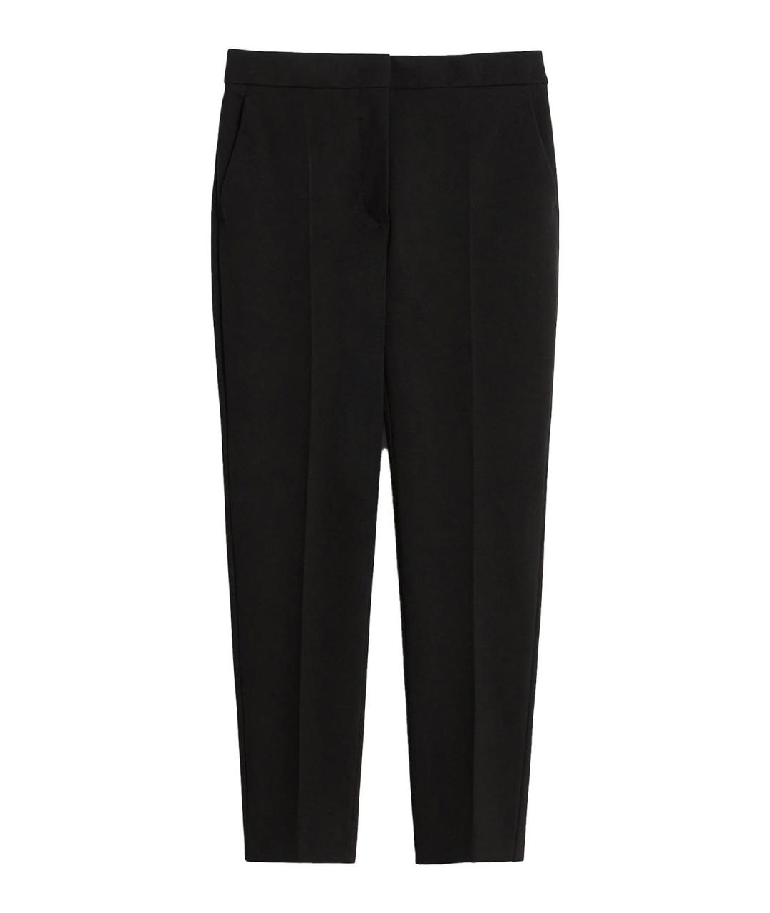 MAX MARA Черные вискозные брюки широкие, фото 1