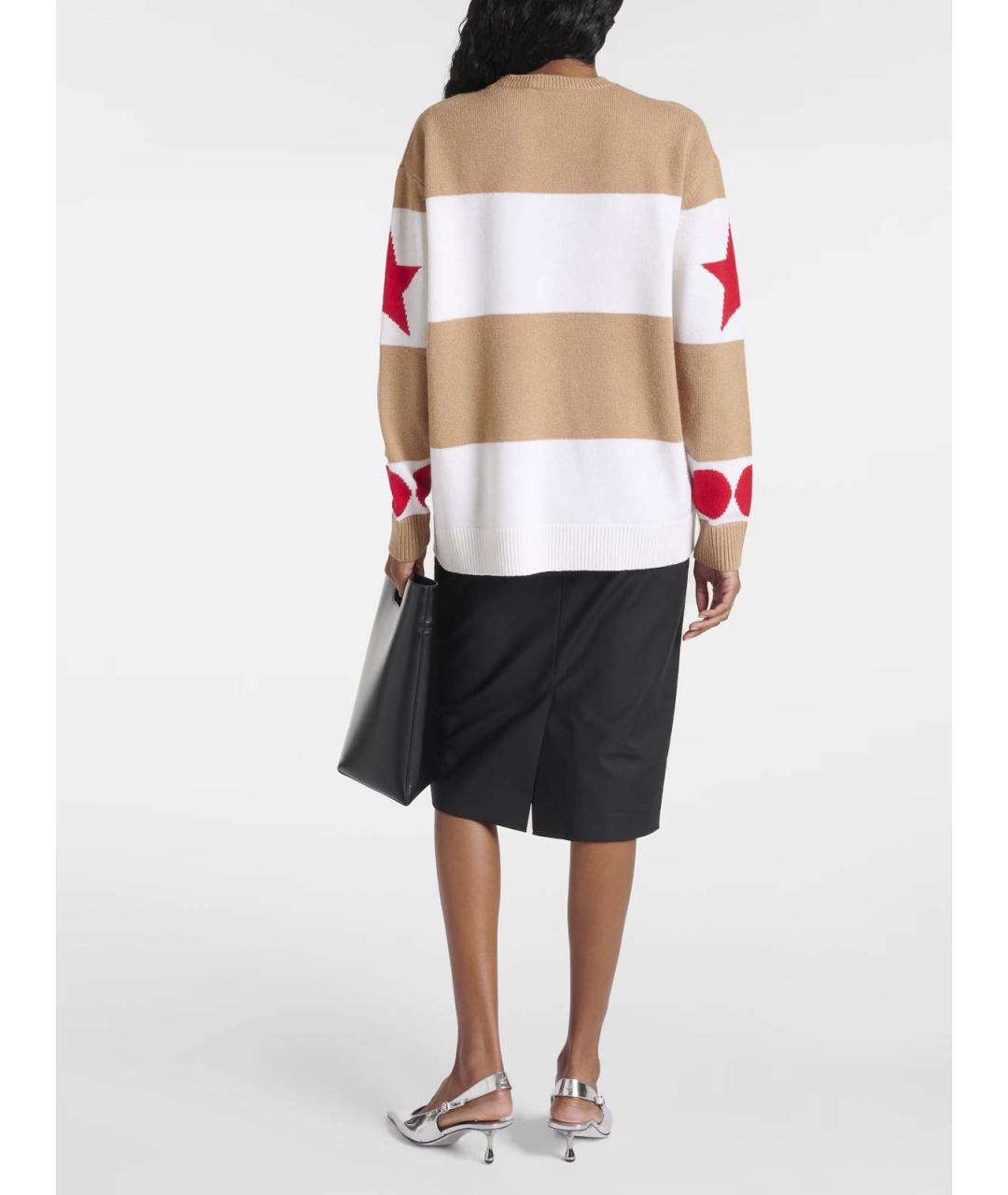 MAX MARA Бежевый кашемировый джемпер / свитер, фото 3