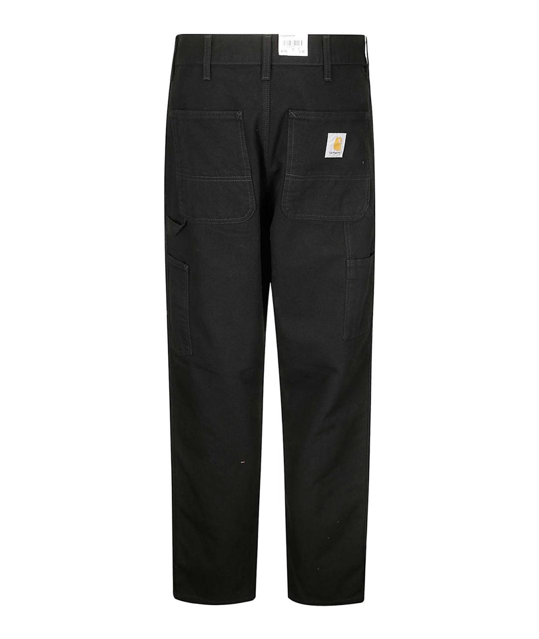CARHARTT Черные хлопковые повседневные брюки, фото 2