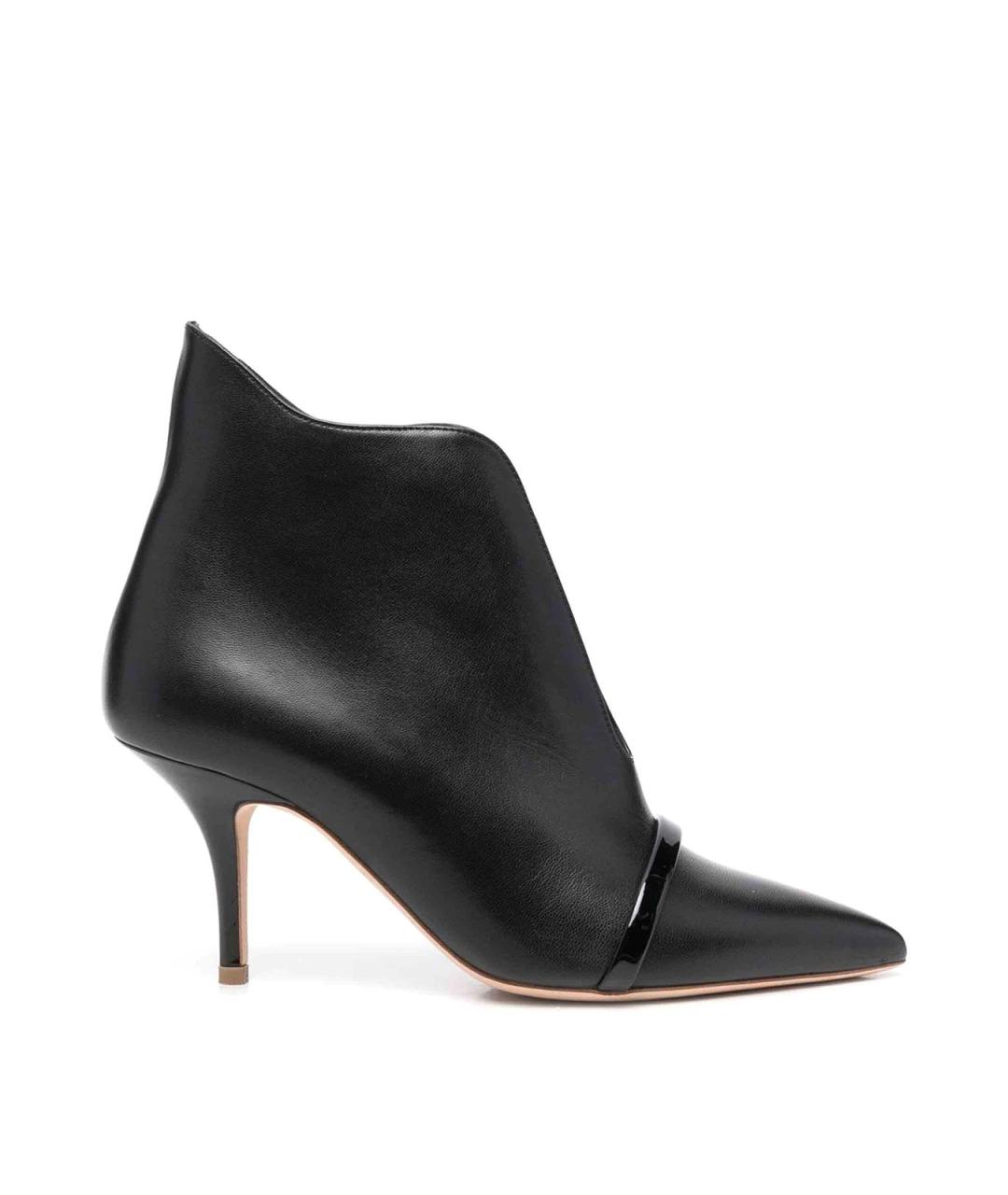 MALONE SOULIERS Черные кожаные ботильоны, фото 1