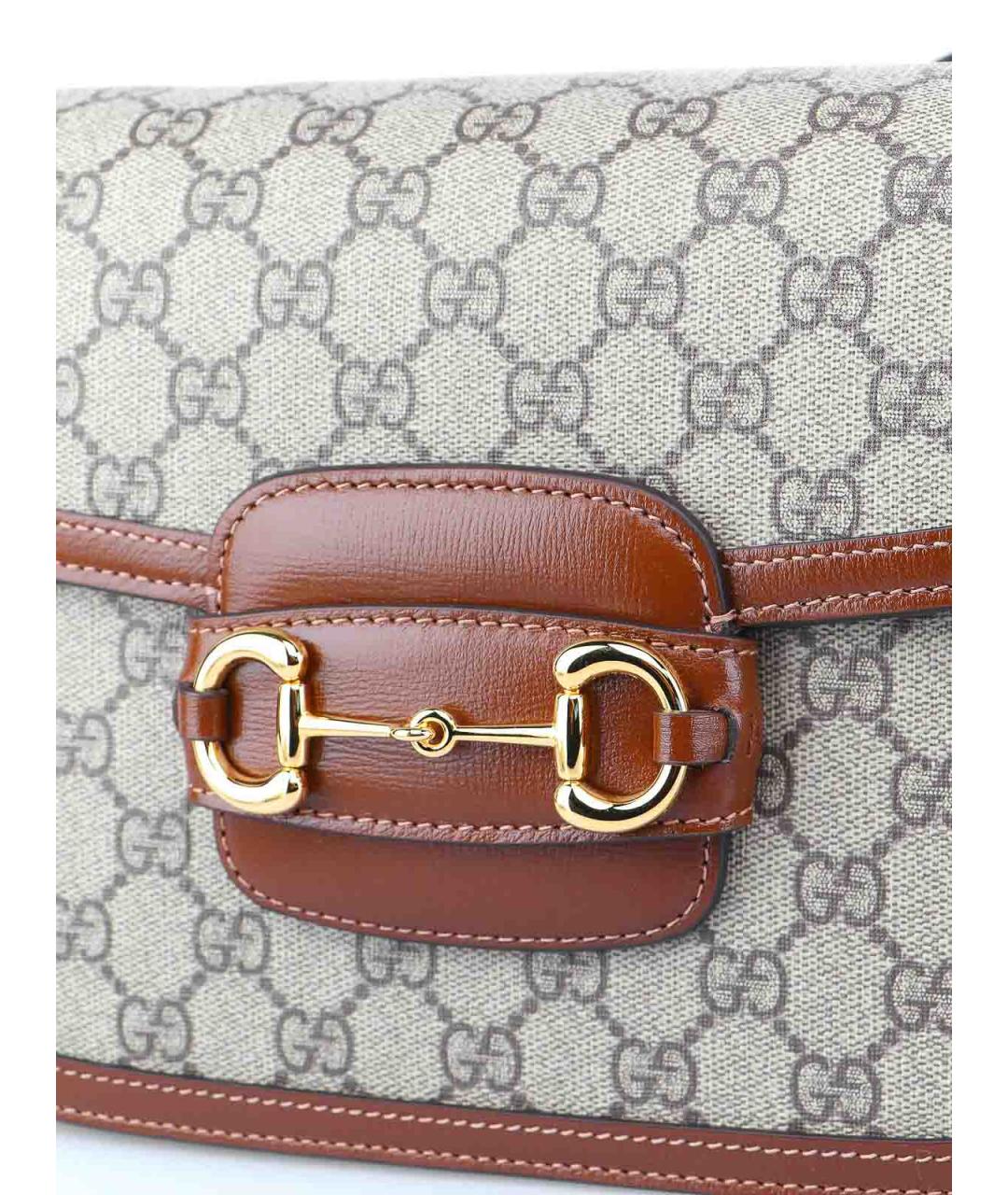 GUCCI Бежевая деним сумка через плечо, фото 5