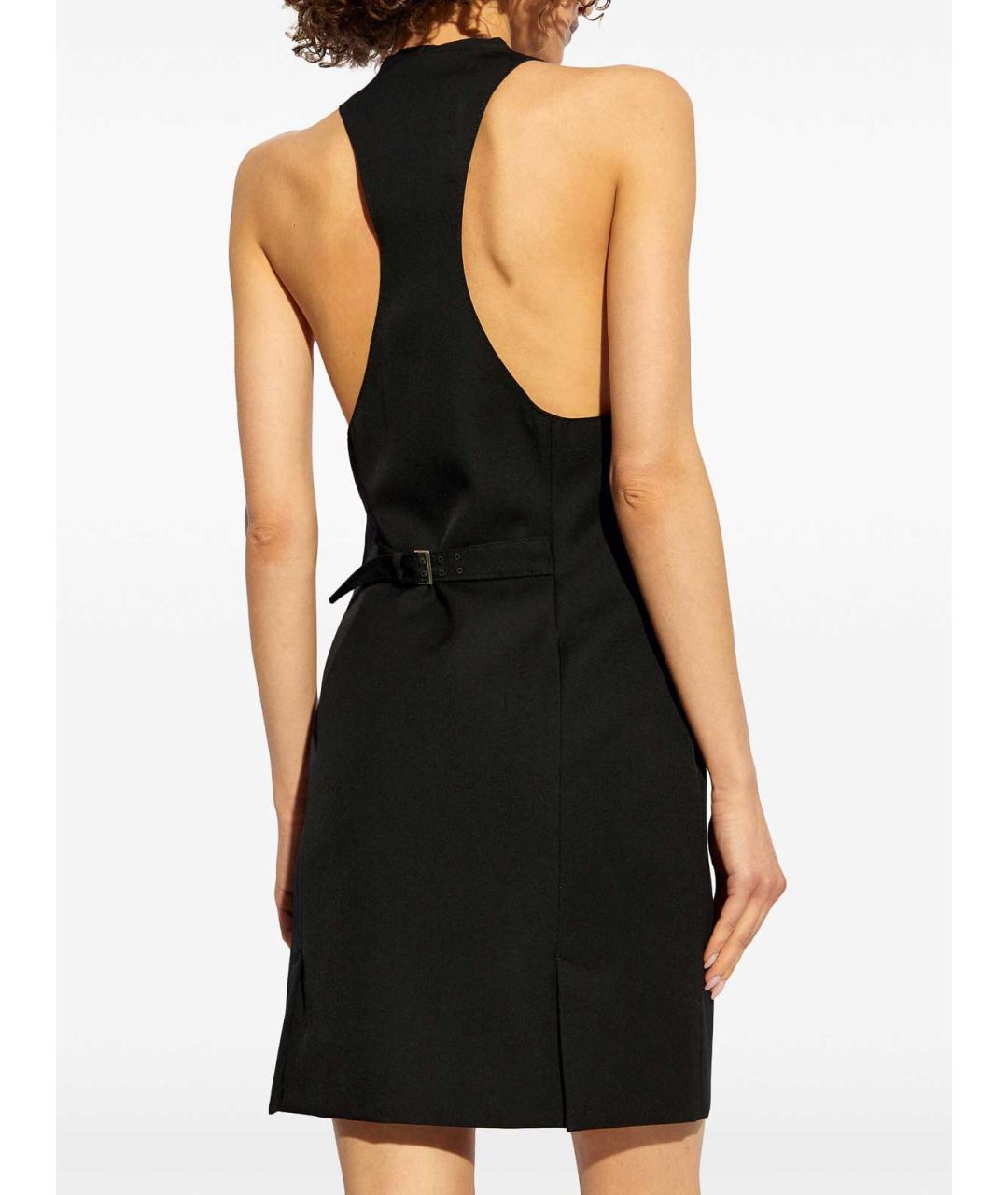 DSQUARED2 Черное шерстяное повседневное платье, фото 4