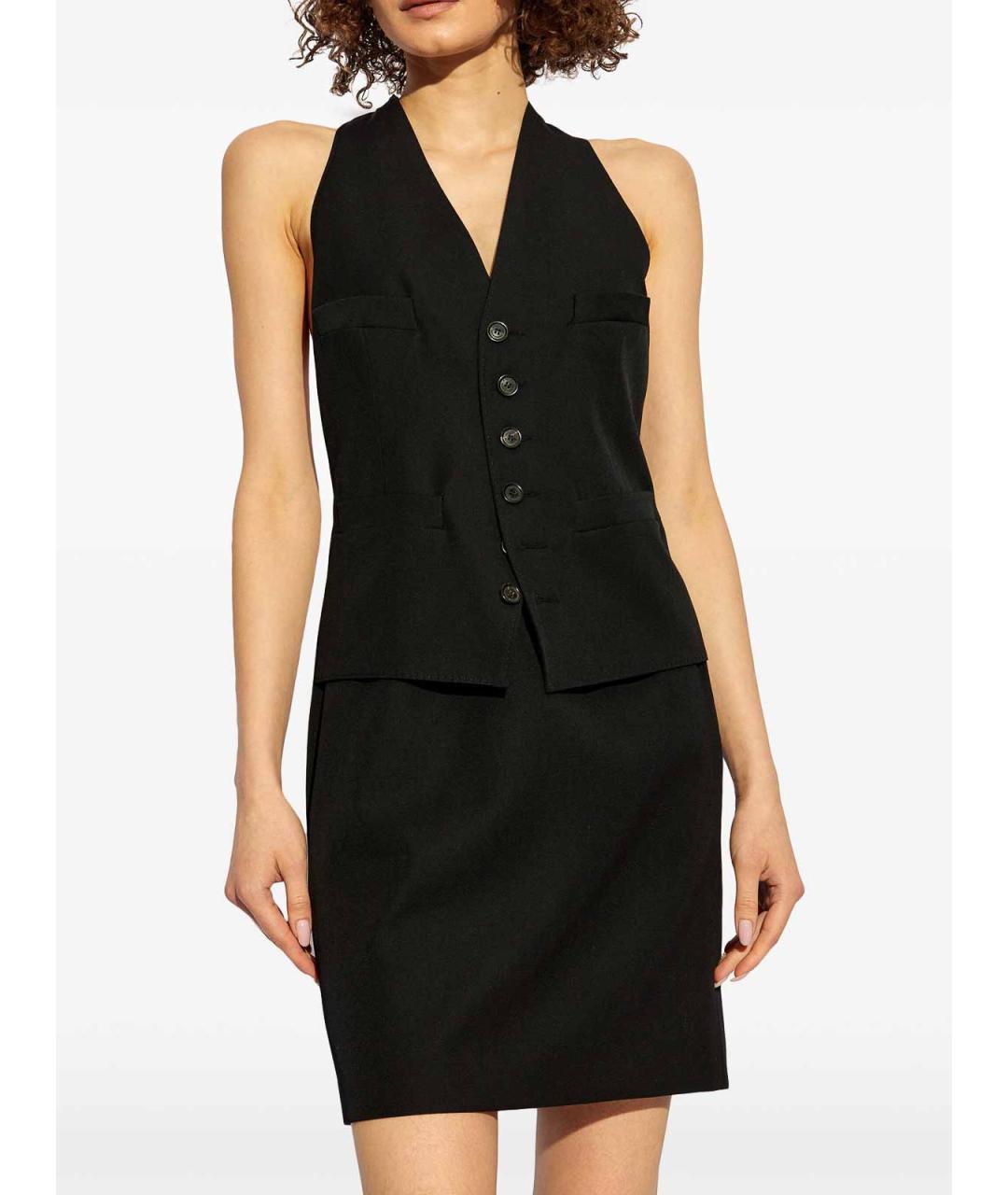 DSQUARED2 Черное шерстяное повседневное платье, фото 3