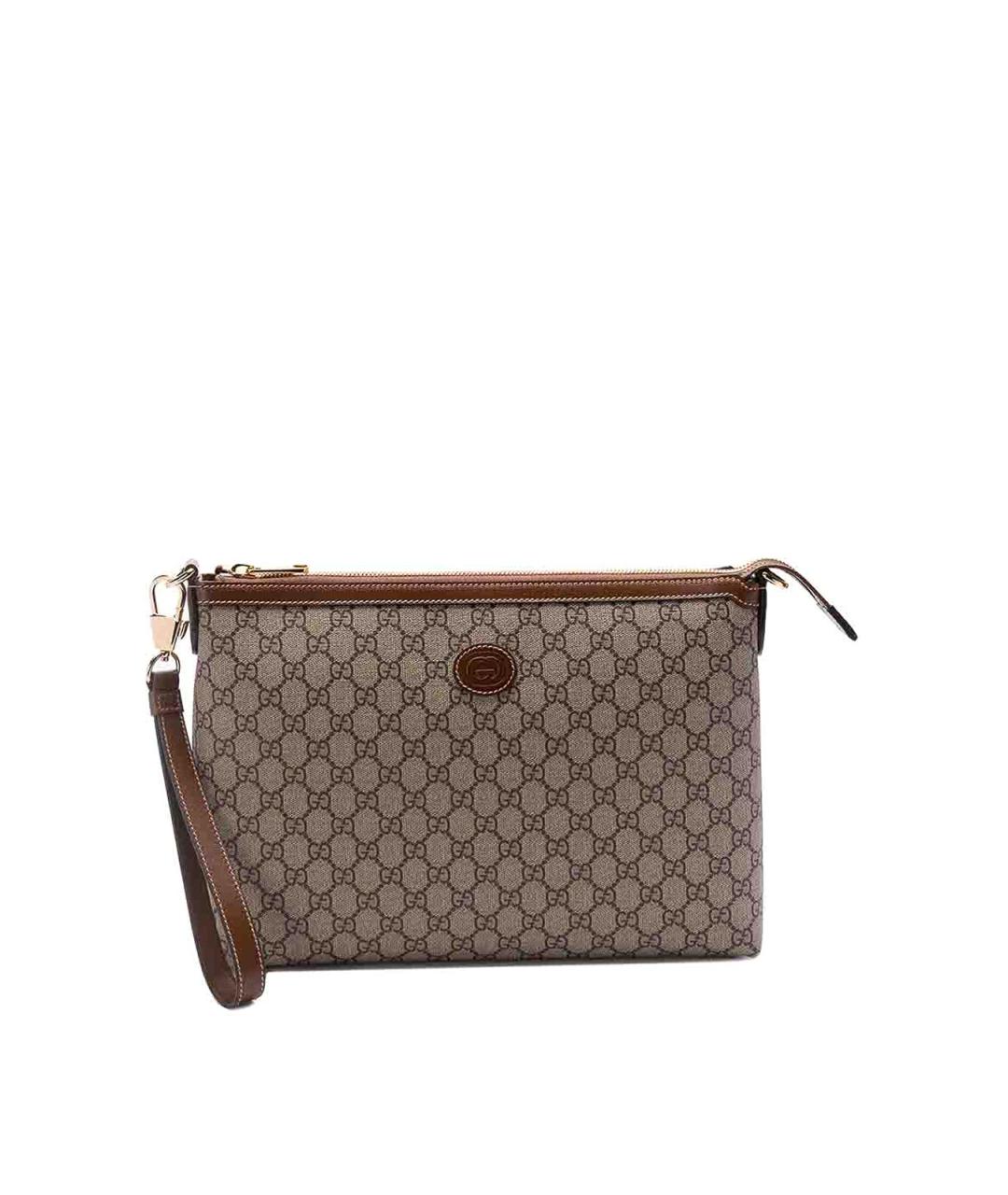GUCCI Бежевая барсетка, фото 1